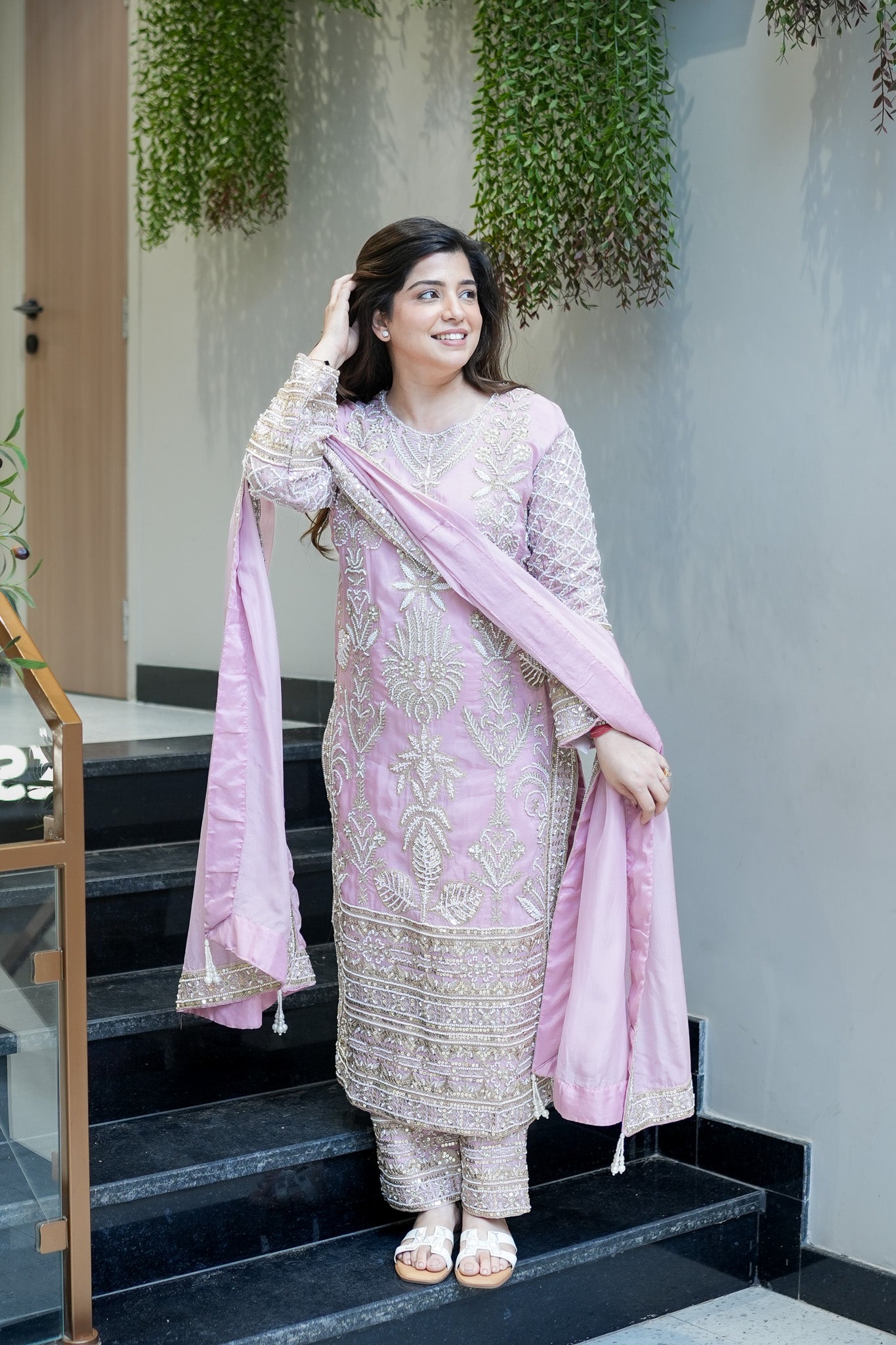 Revati Hand Embroidered Suit Set