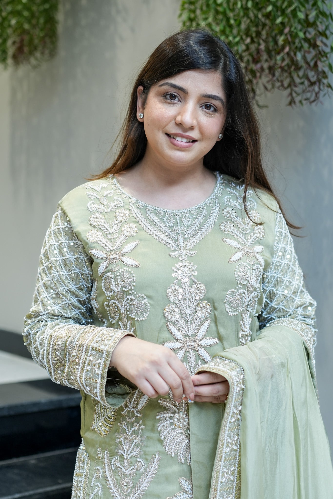 Revati Hand Embroidered Suit Set