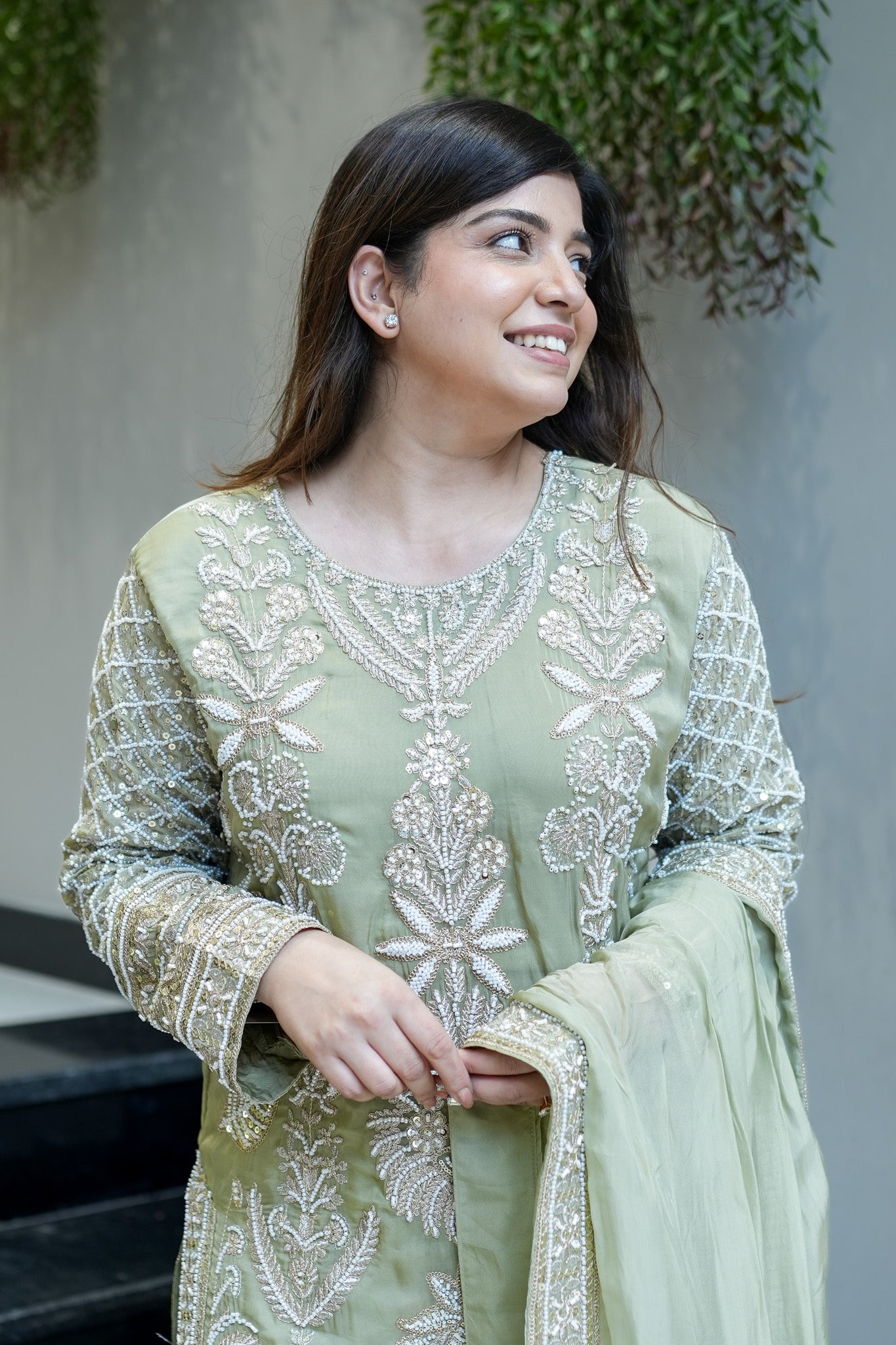 Revati Hand Embroidered Suit Set