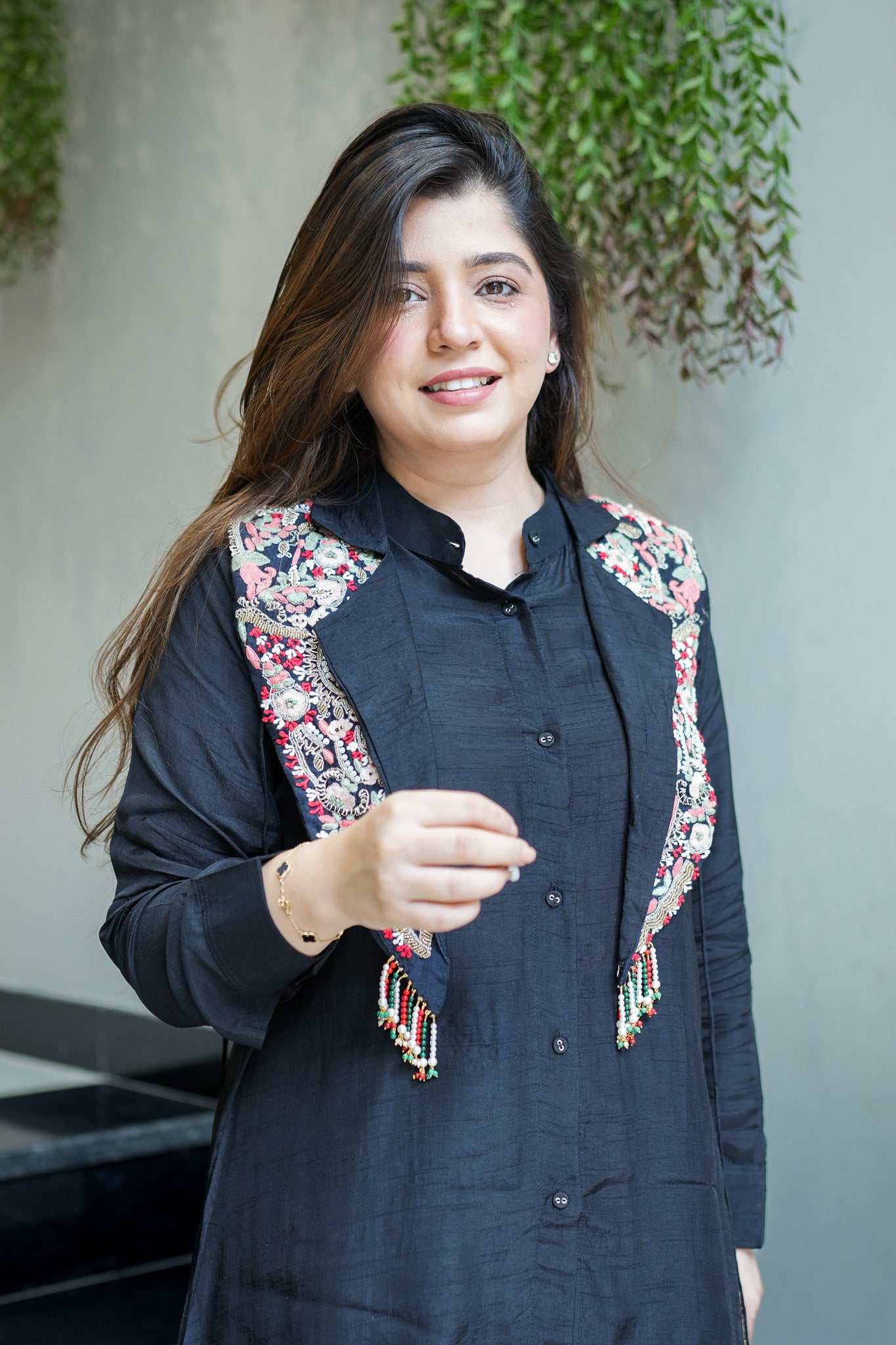 Raya Hand Embroidered Co ord Set