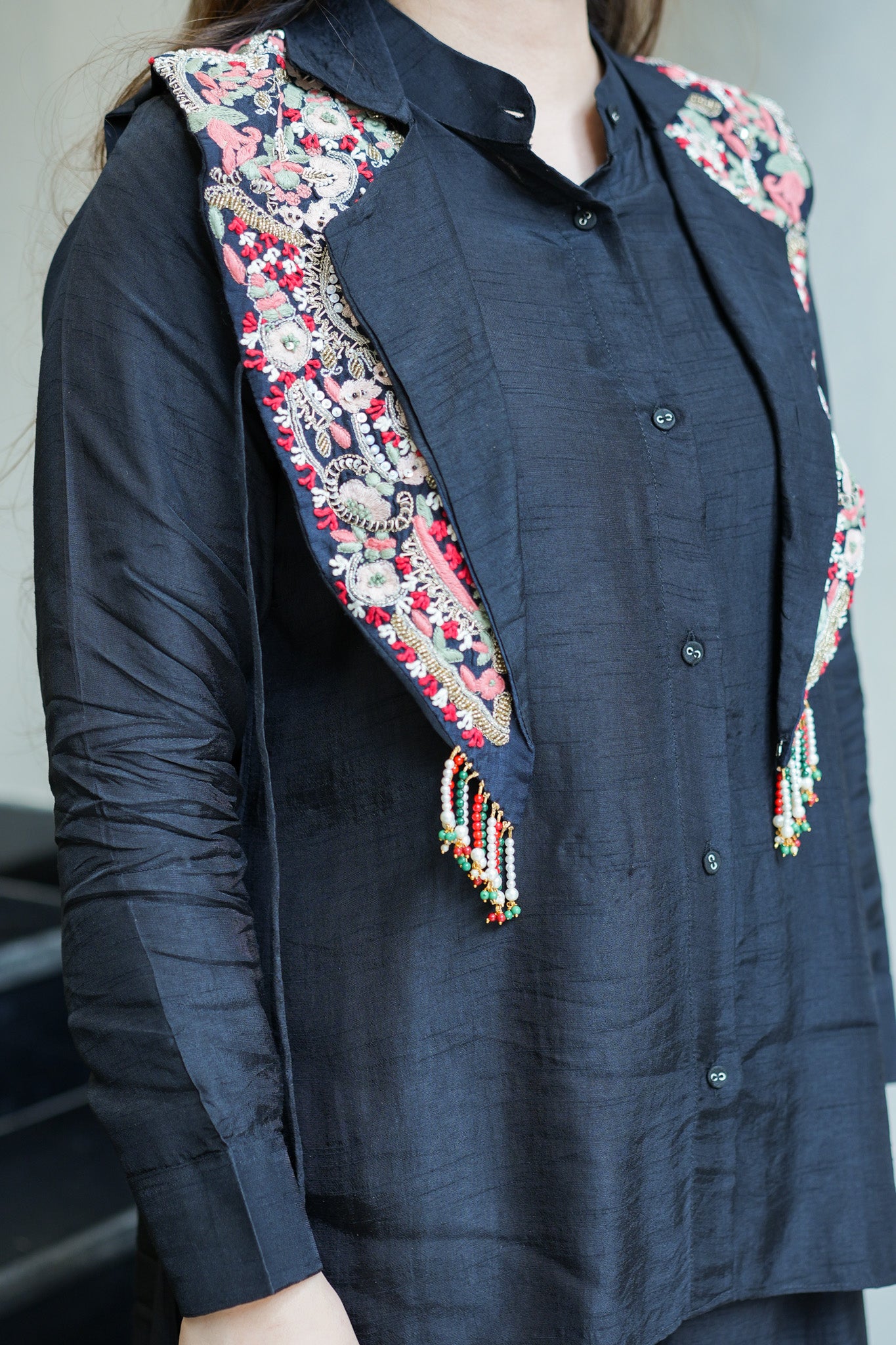 Raya Hand Embroidered Co ord Set