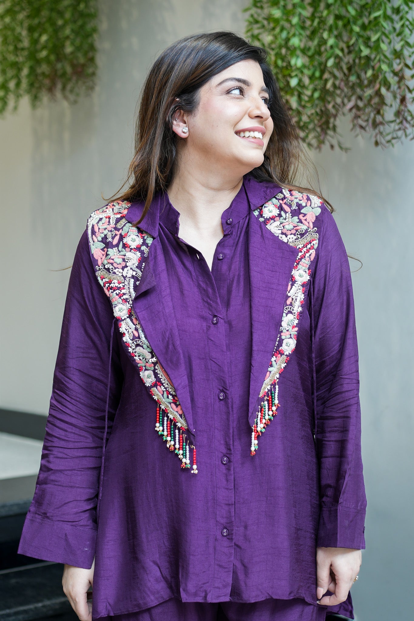 Raya Hand Embroidered Co ord Set