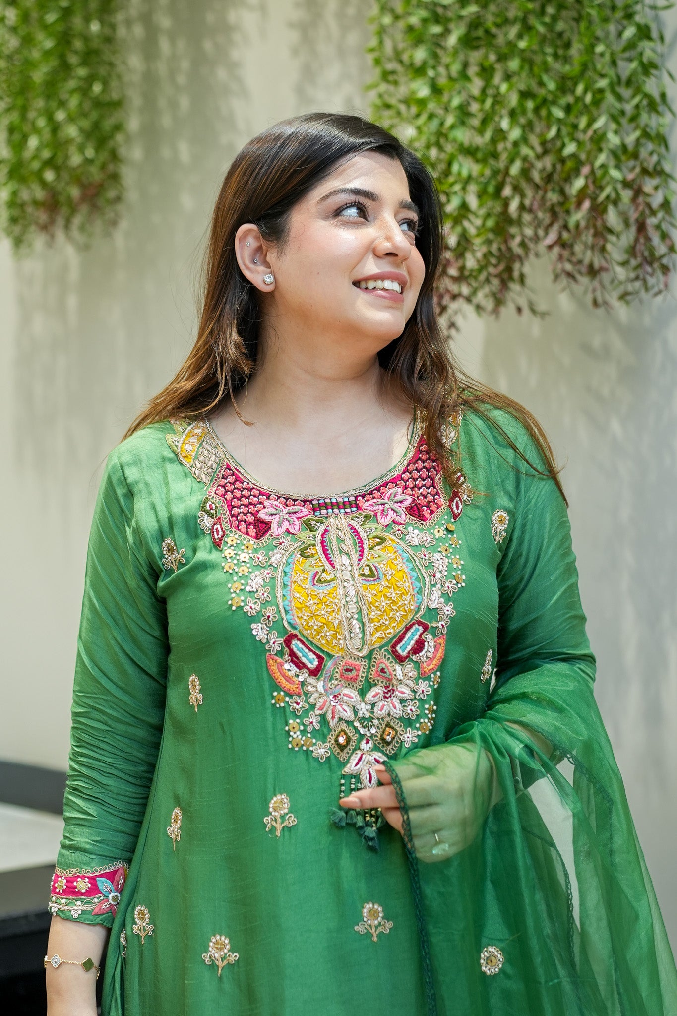 Tivra Hand Embroidered Suit Set