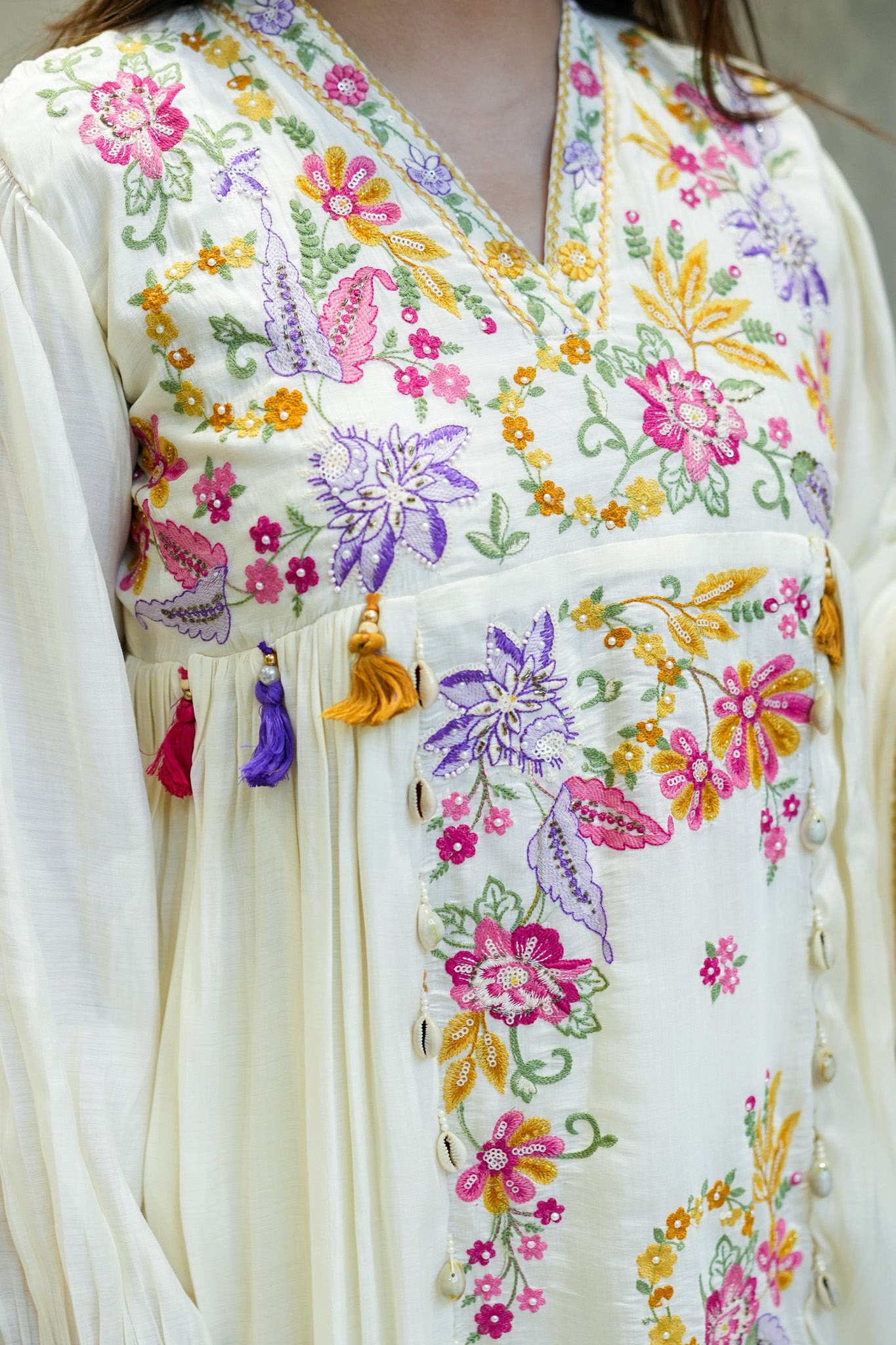 Kimaya Floral Detailing Suit Set