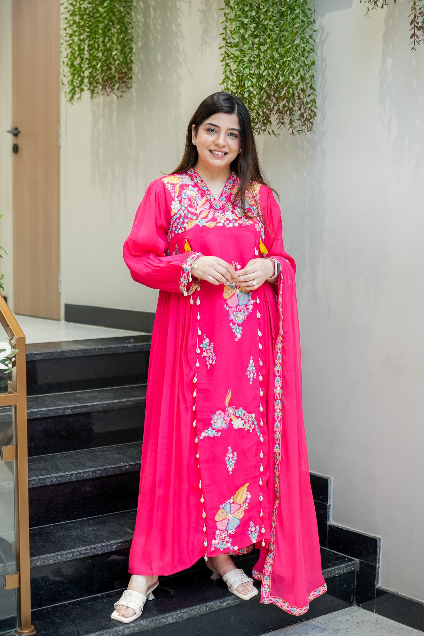 Kimaya Floral Detailing Suit Set