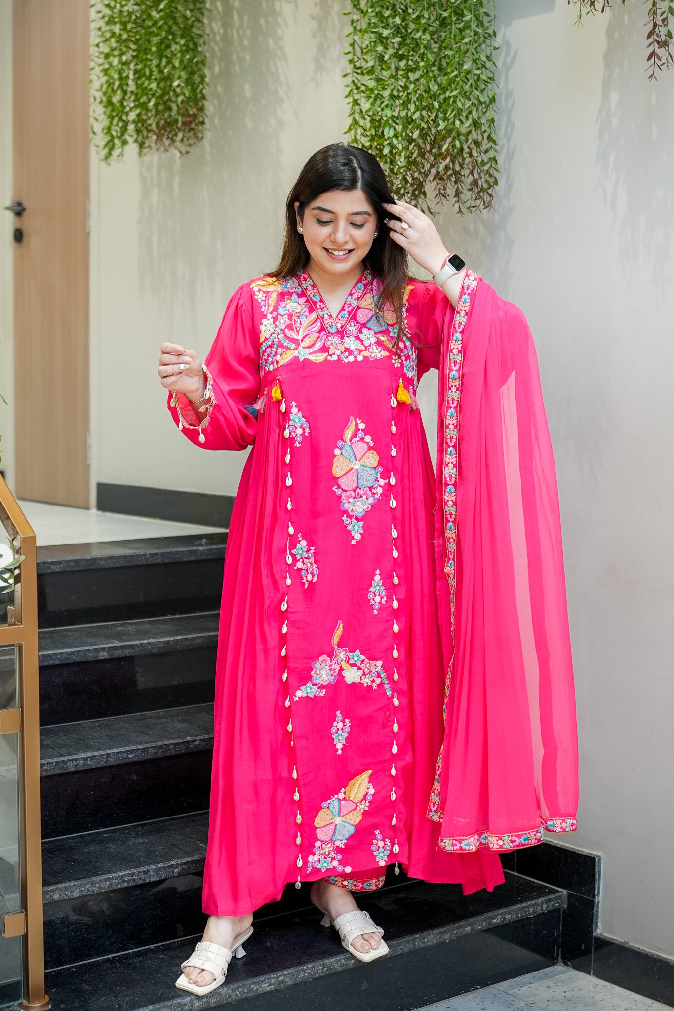 Kimaya Floral Detailing Suit Set