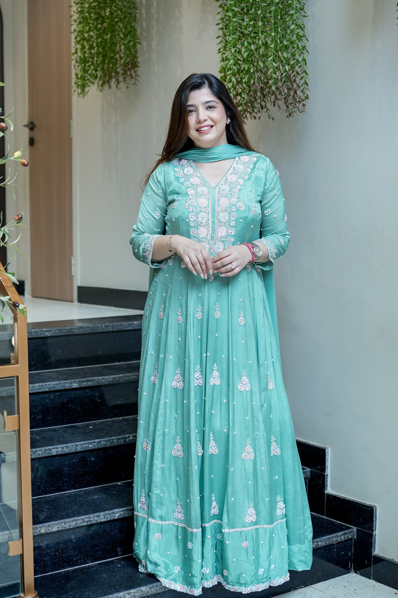 Saniah Embroidered Anarkali