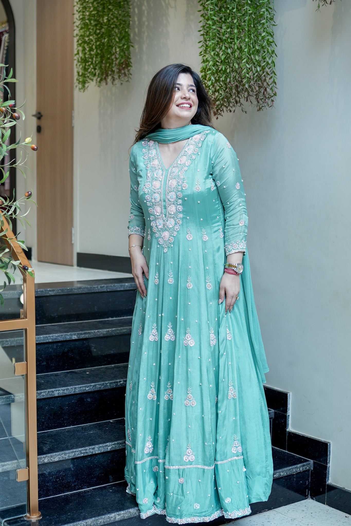 Saniah Embroidered Anarkali