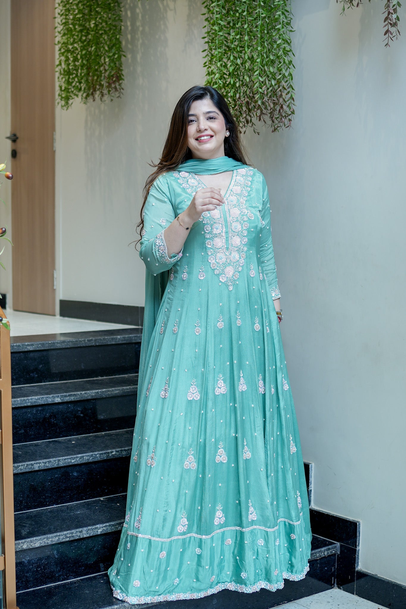 Saniah Embroidered Anarkali