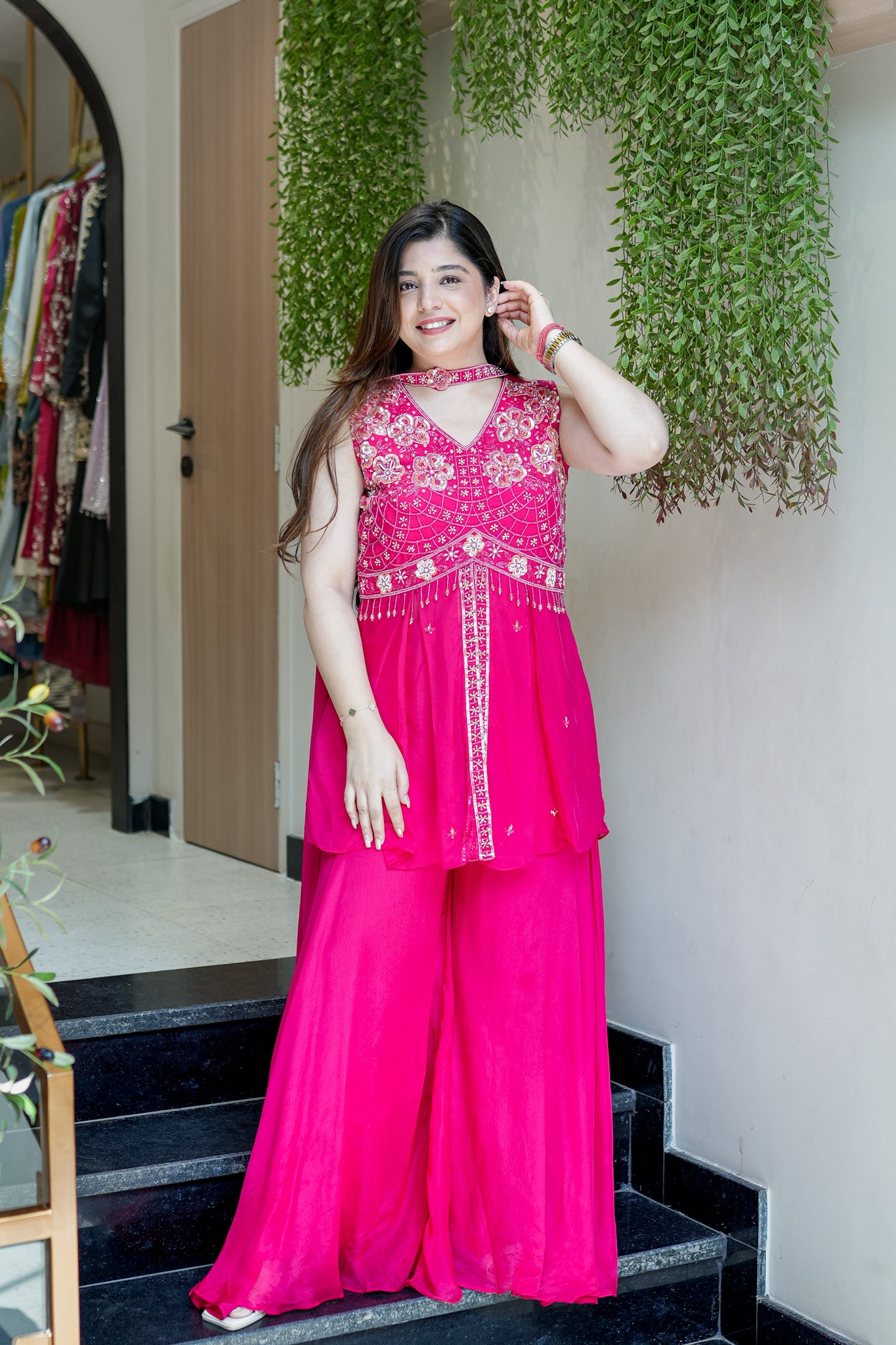 Dhana Embroidered Garara Set