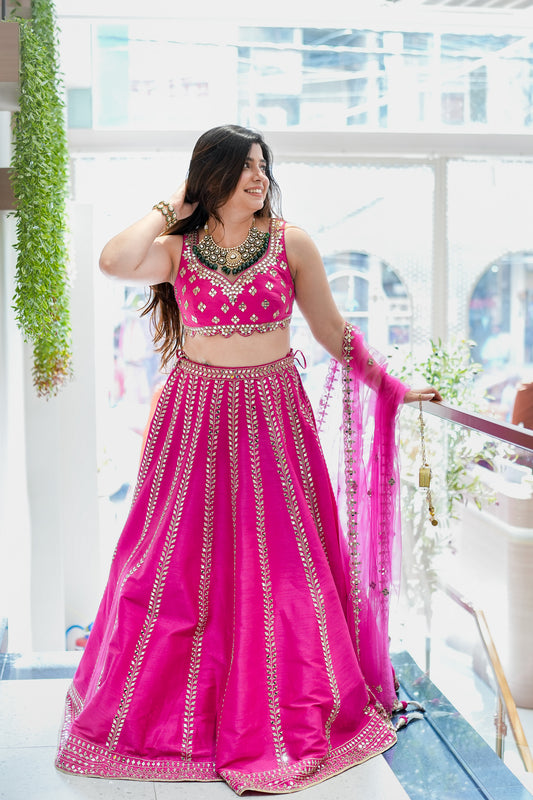 Maavi Mirror Detailing Lehenga