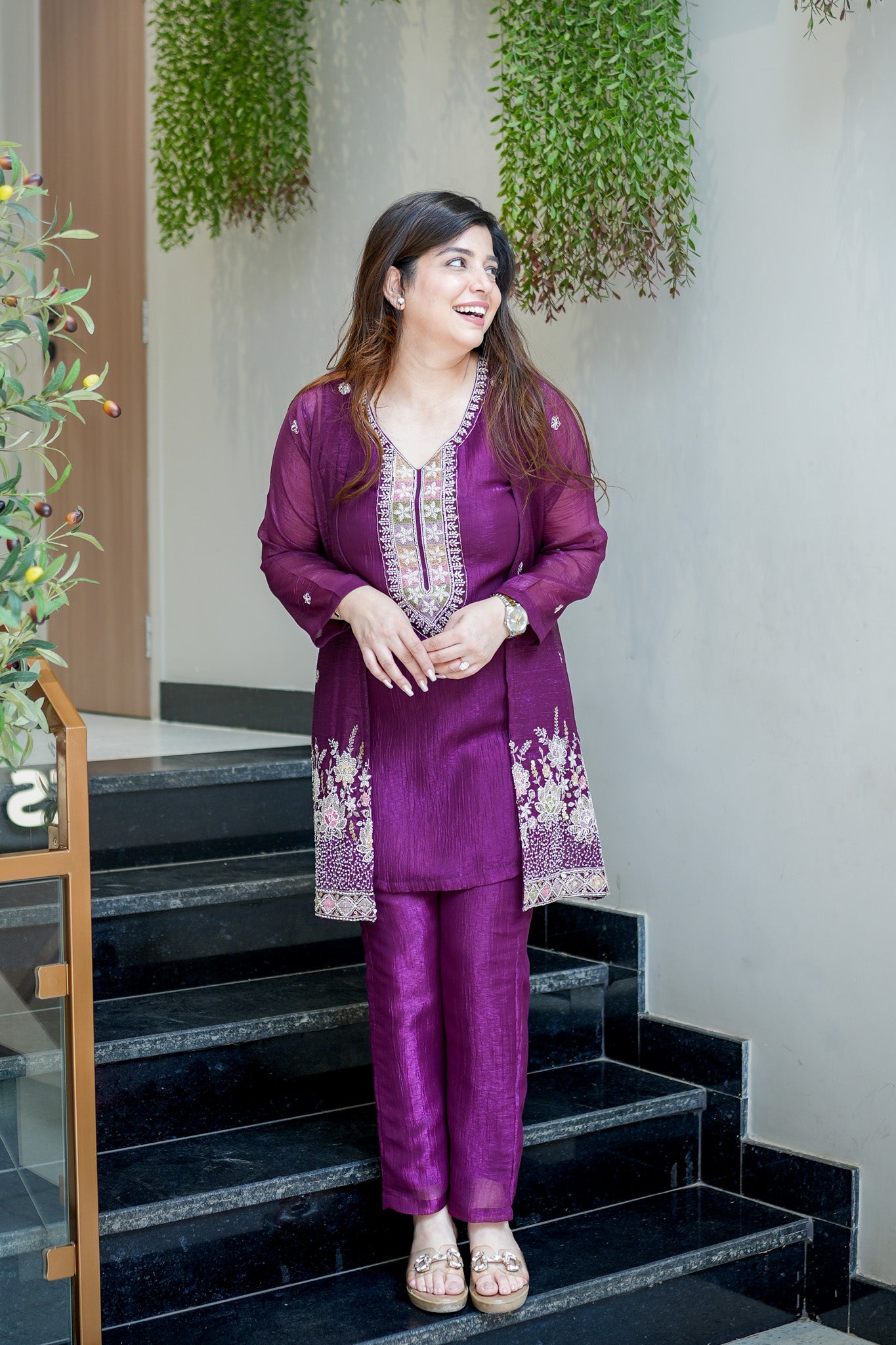 Divira Embroidered Co ord Set