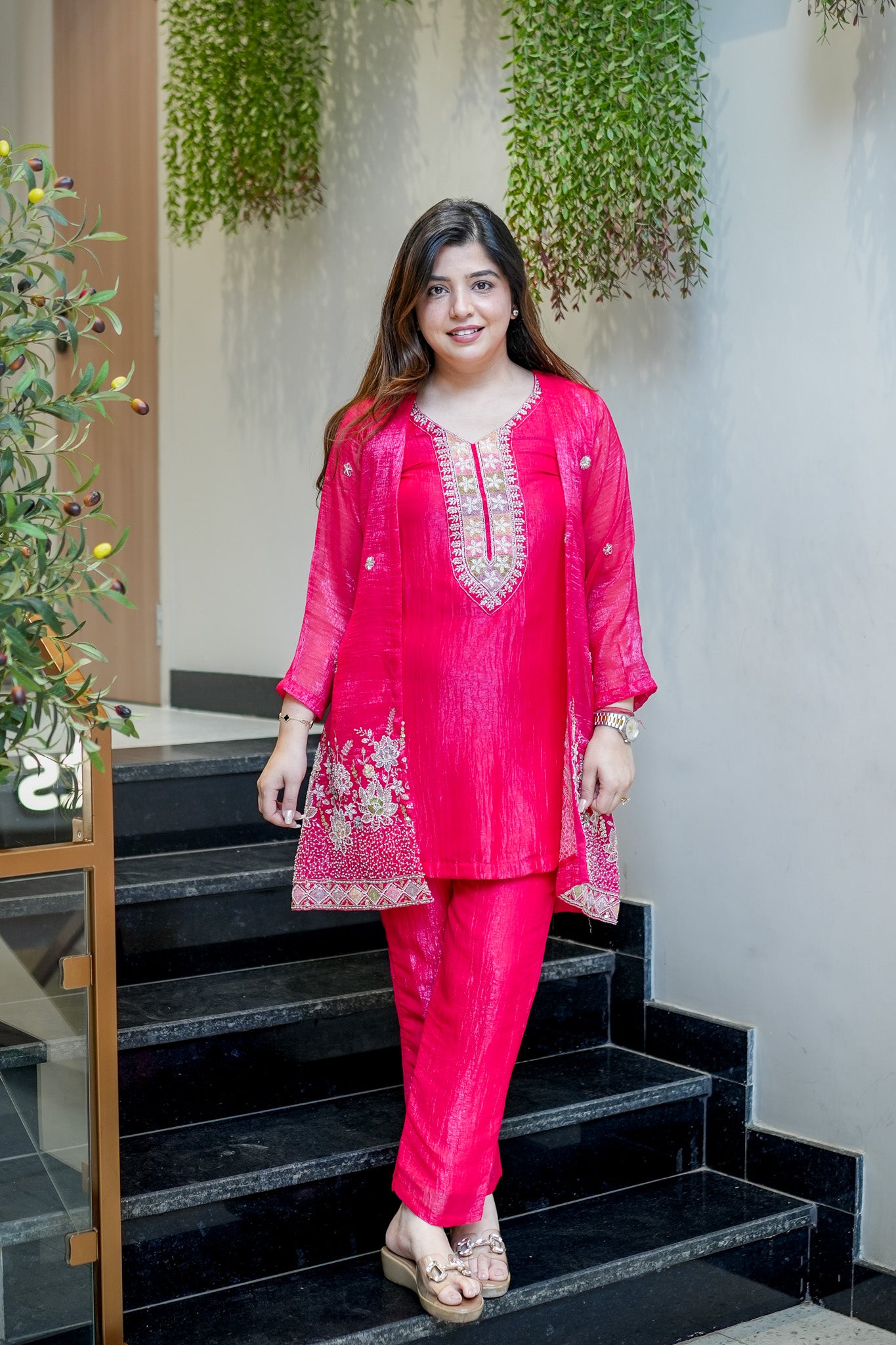 Divira Embroidered Co ord Set