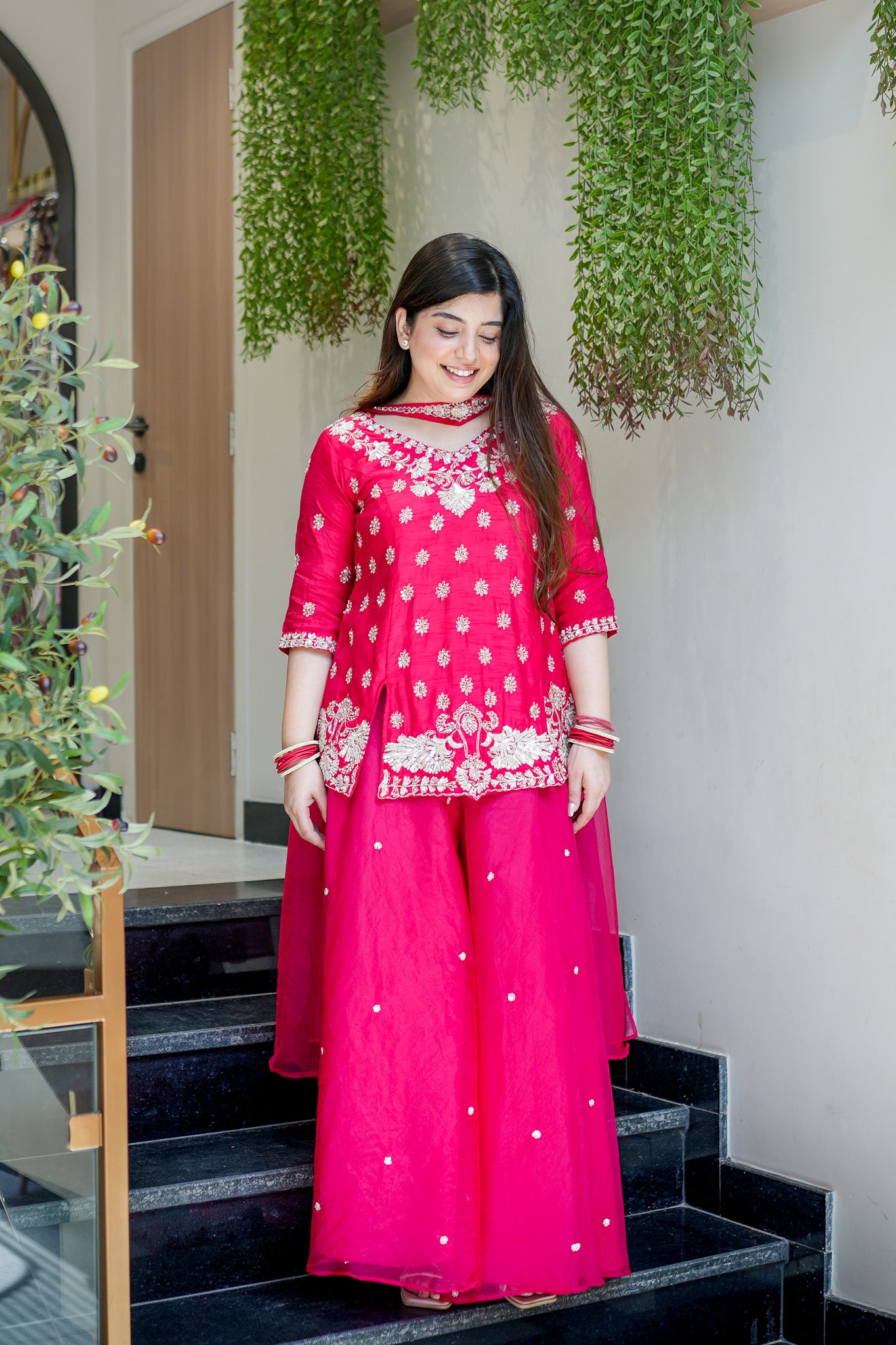 Raahat Hand Embroidered Garara Set