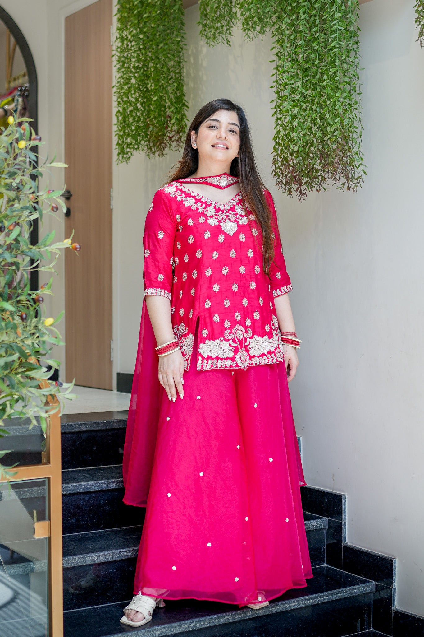 Raahat Hand Embroidered Garara Set