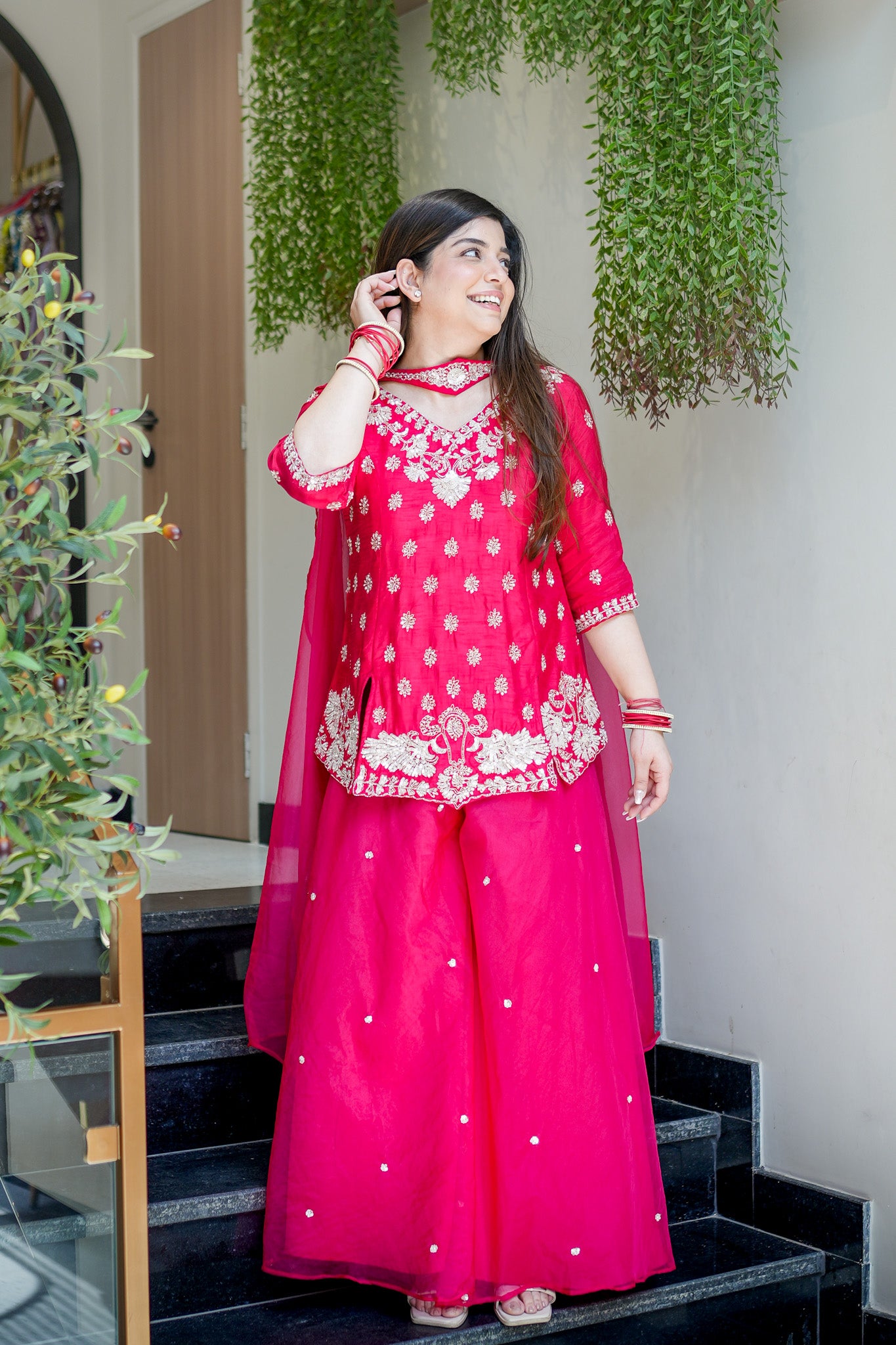 Raahat Hand Embroidered Garara Set