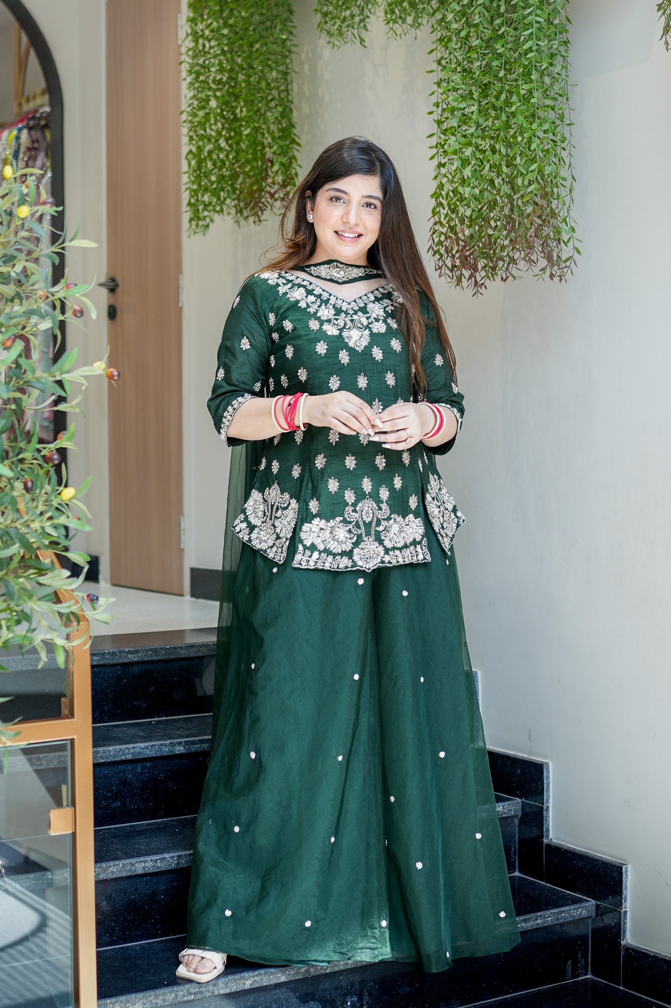 Raahat Hand Embroidered Garara Set