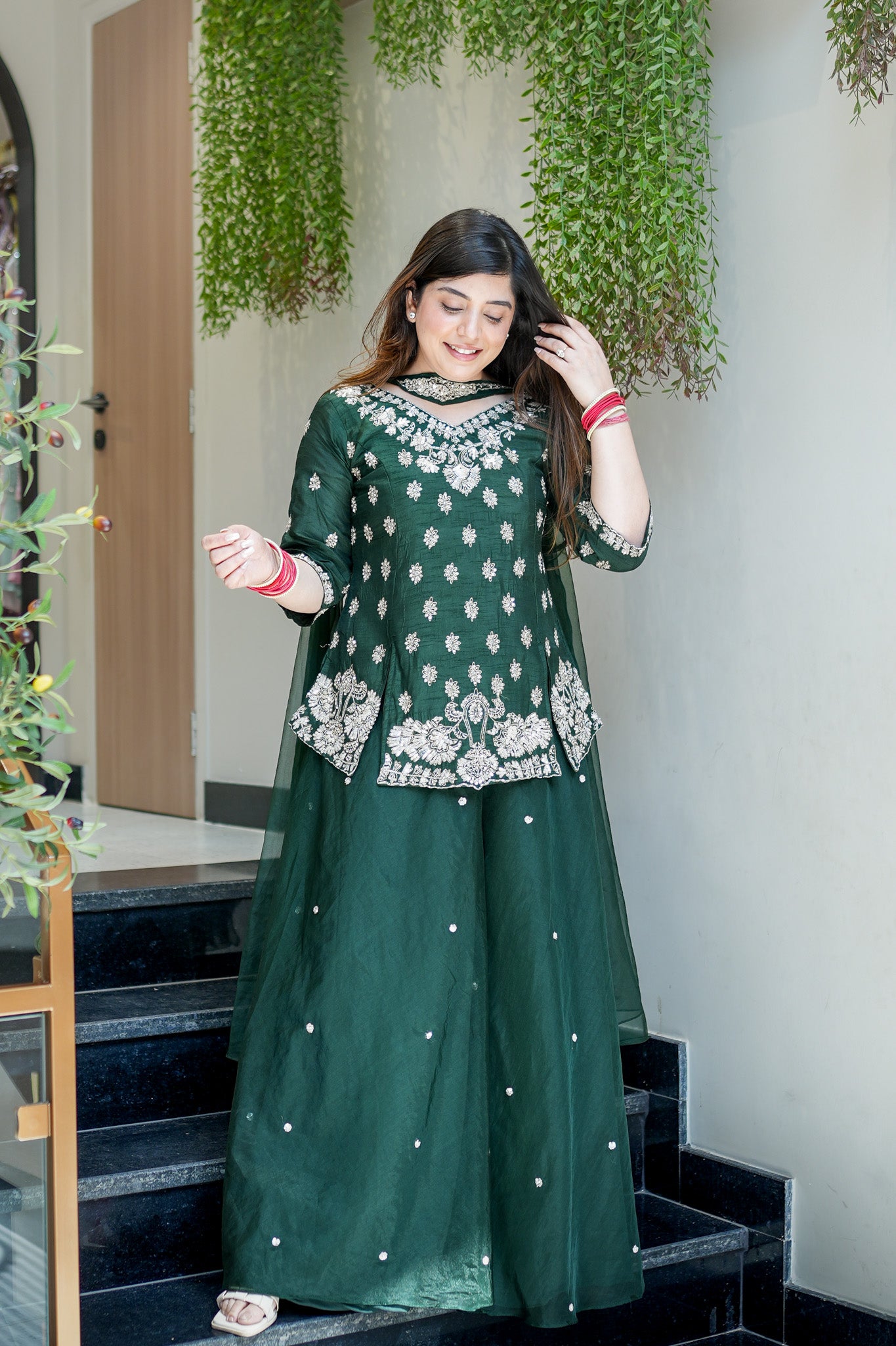Raahat Hand Embroidered Garara Set