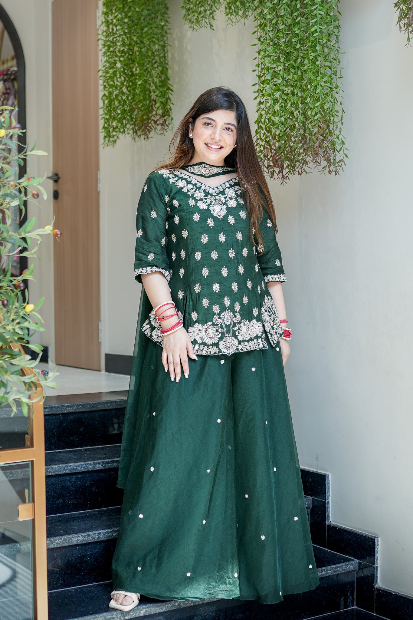 Raahat Hand Embroidered Garara Set