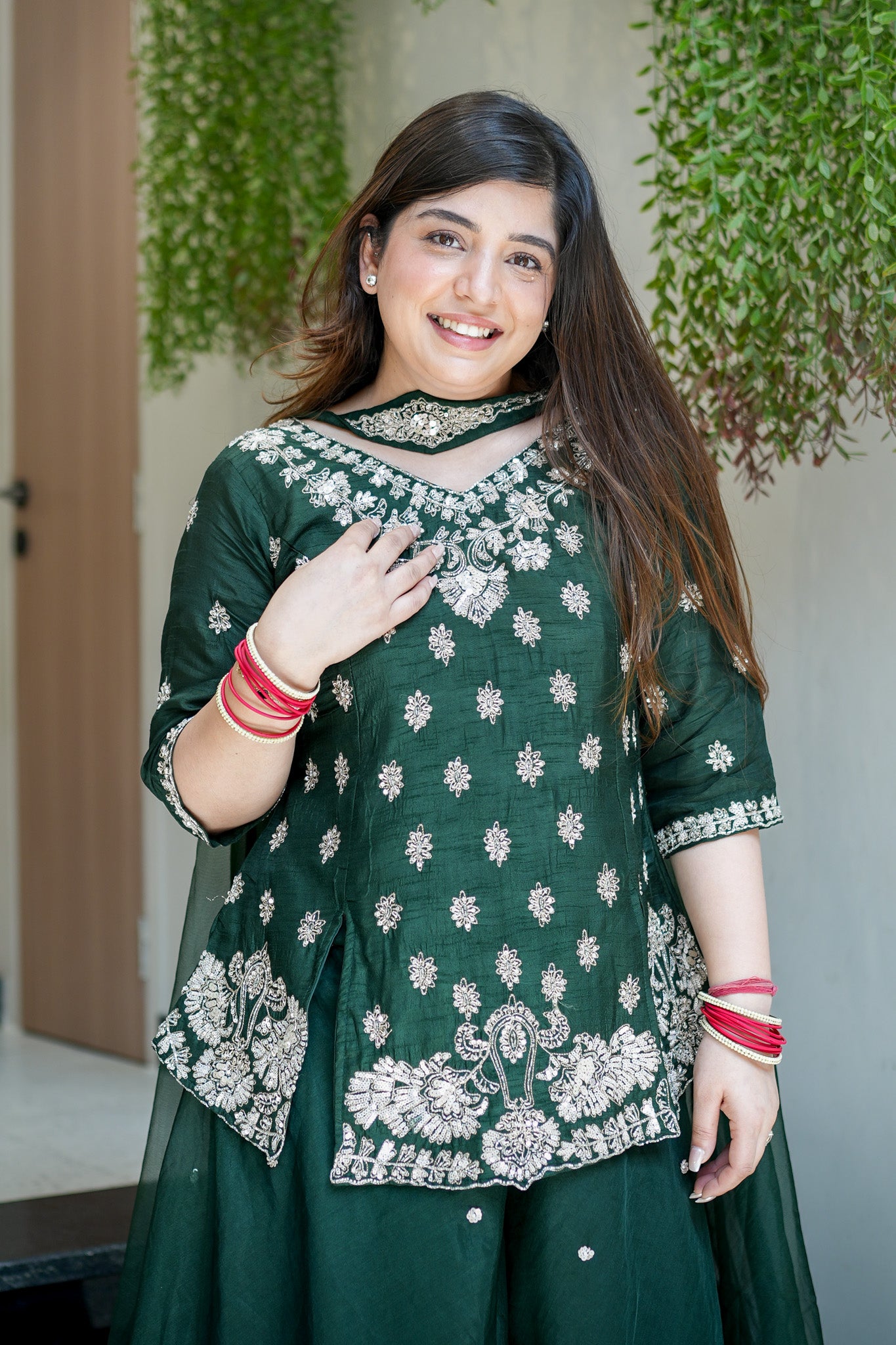 Raahat Hand Embroidered Garara Set