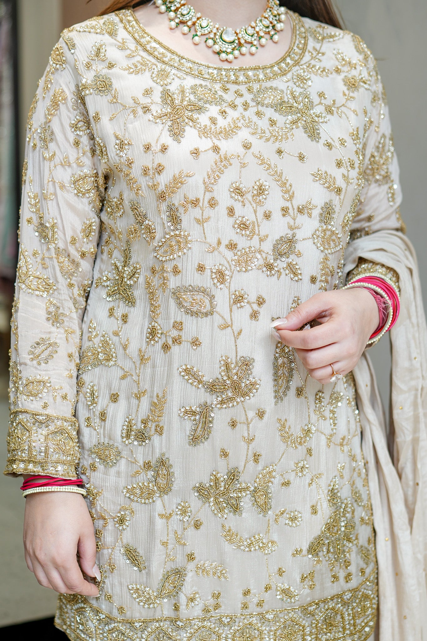 Raabta Hand Embroidered Sharara Set