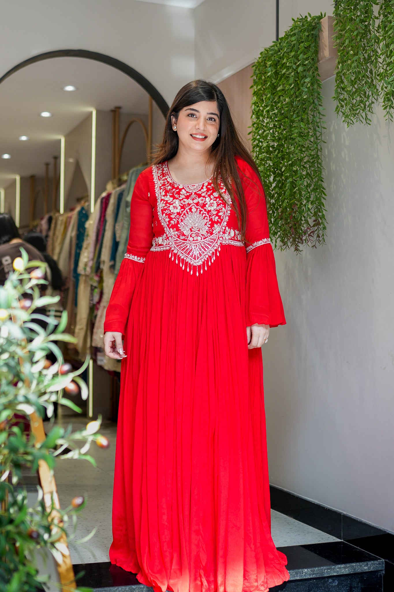 Rinayat Embroidered Maxi Dress