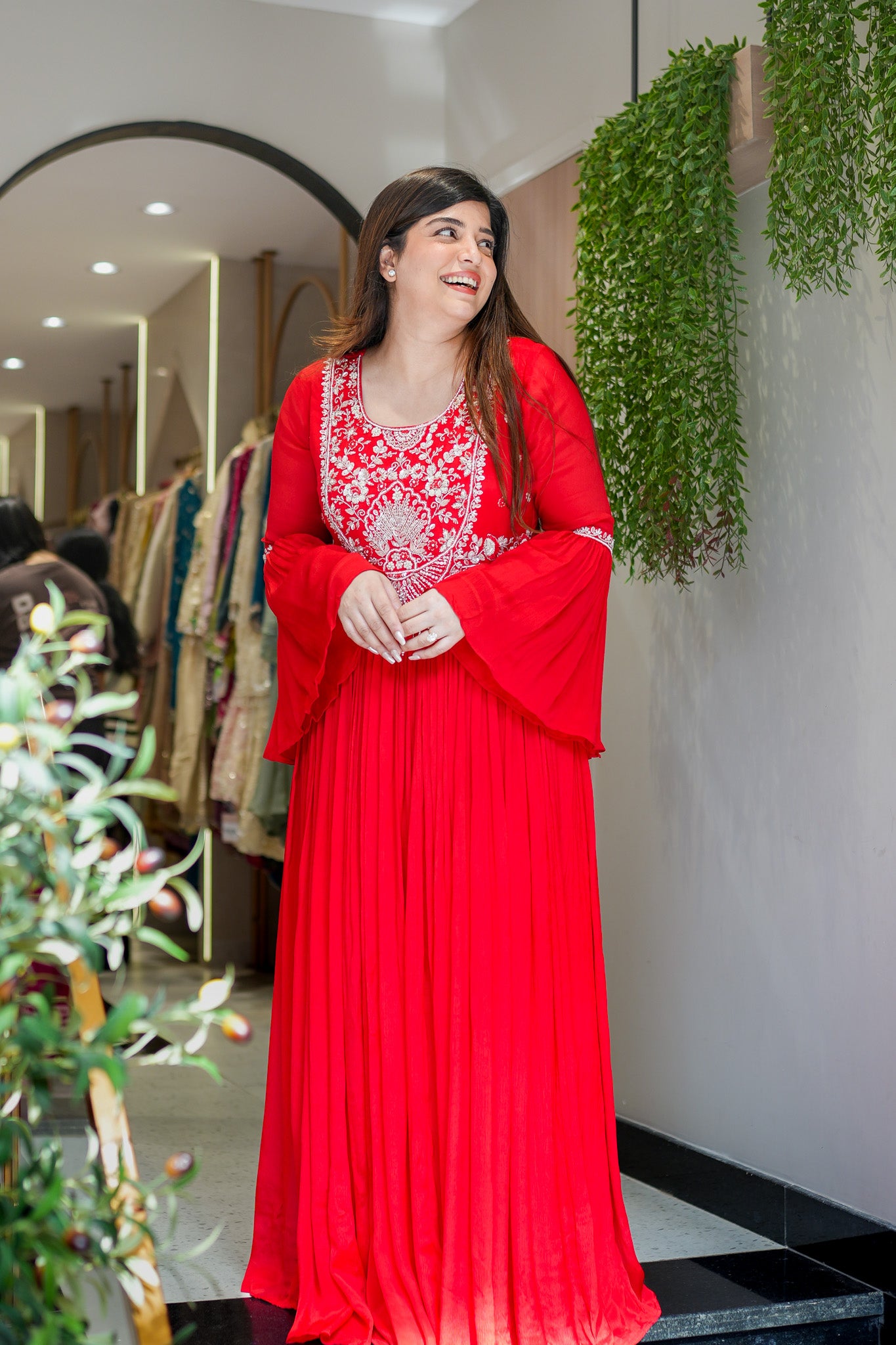Rinayat Embroidered Maxi Dress