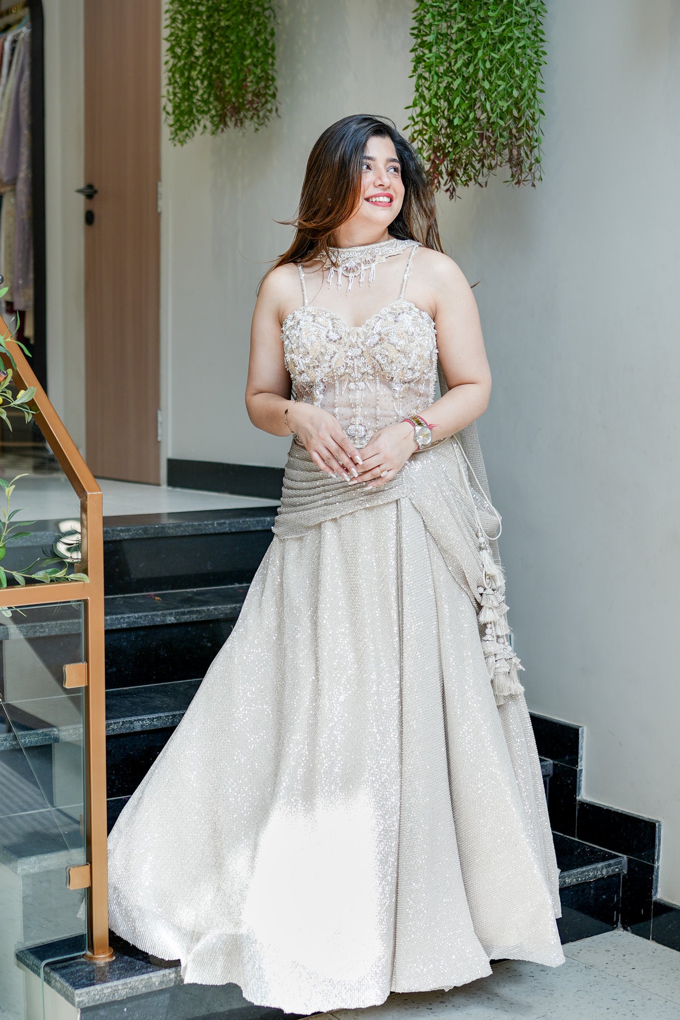 Sharvi Hand Embroidered Lehenga