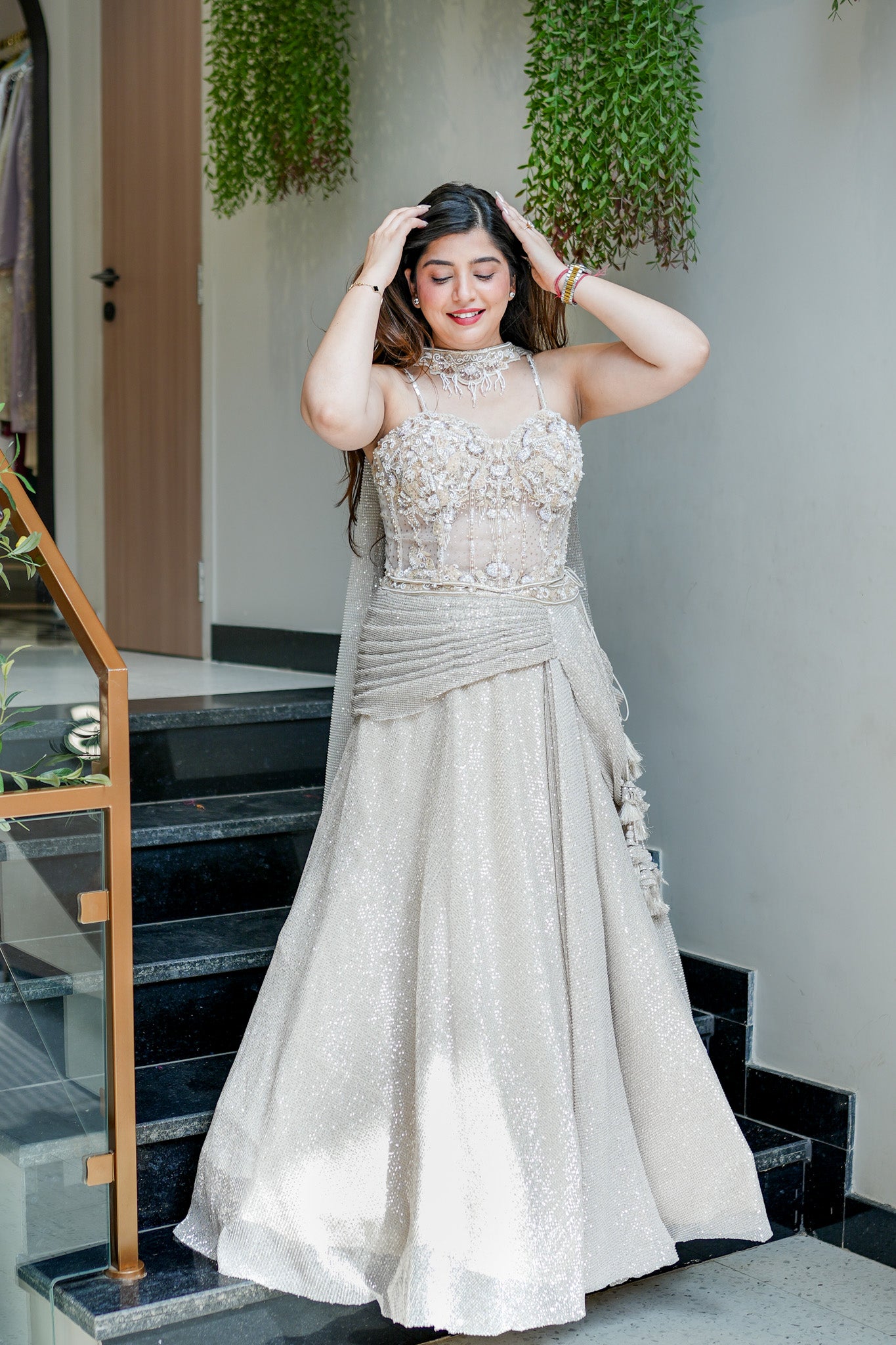 Sharvi Hand Embroidered Lehenga