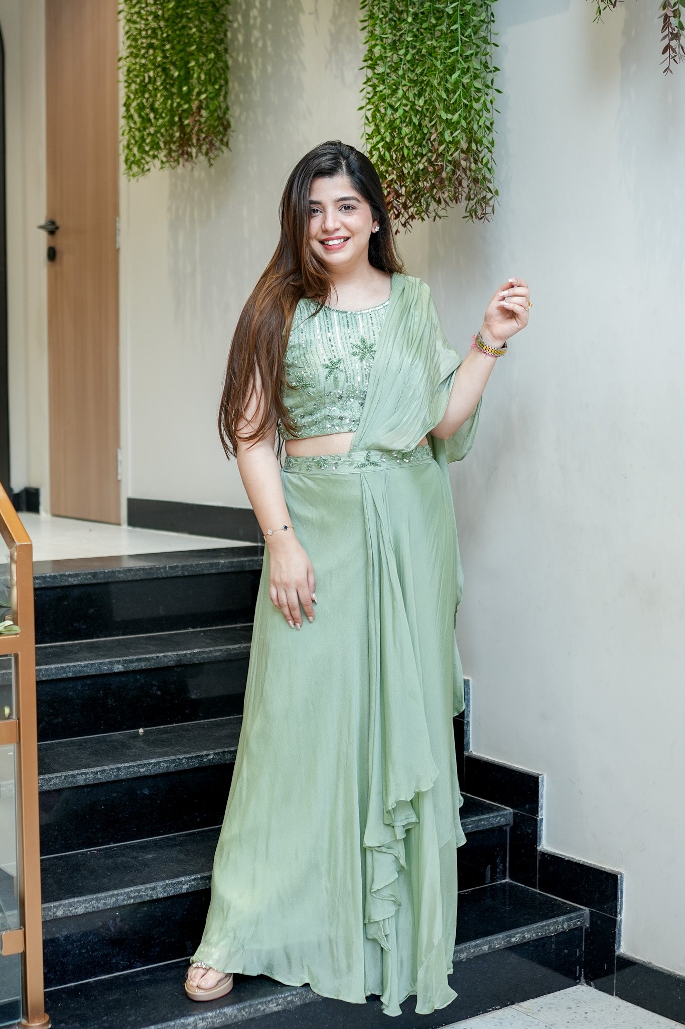 Tanira Embroidered Skirt Set