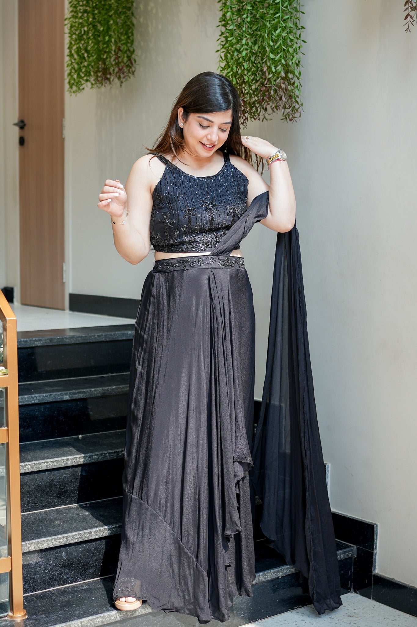 Tanira Embroidered Skirt Set