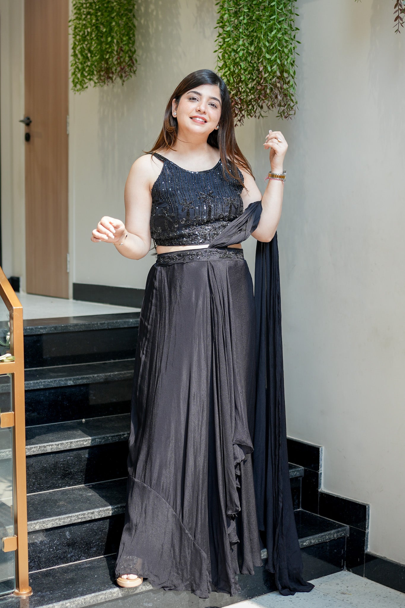 Tanira Embroidered Skirt Set