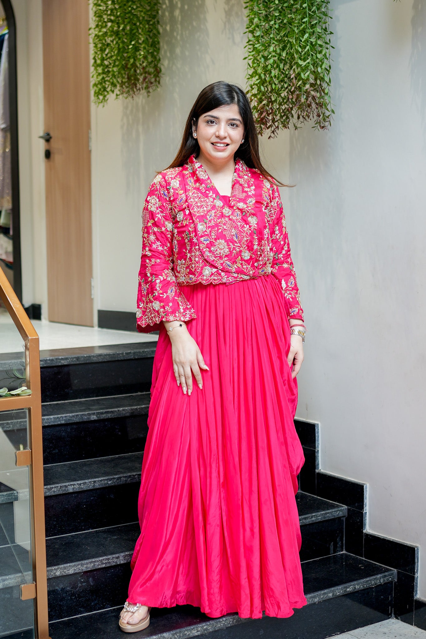 Yamika Embroidered Three Piece Set