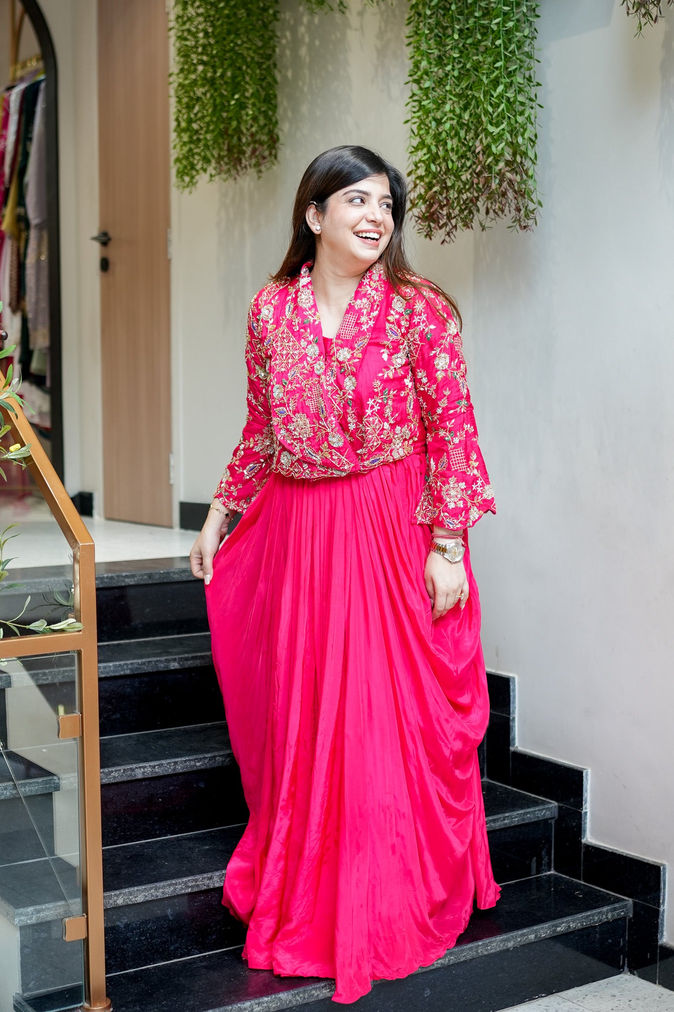 Yamika Embroidered Three Piece Set