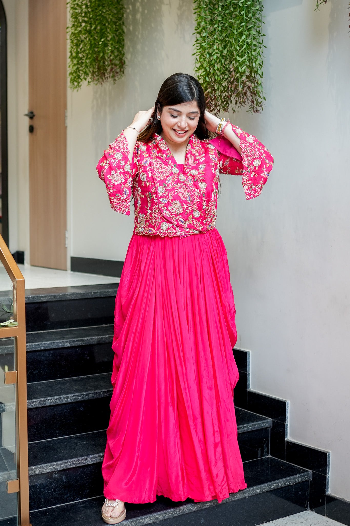Yamika Embroidered Three Piece Set
