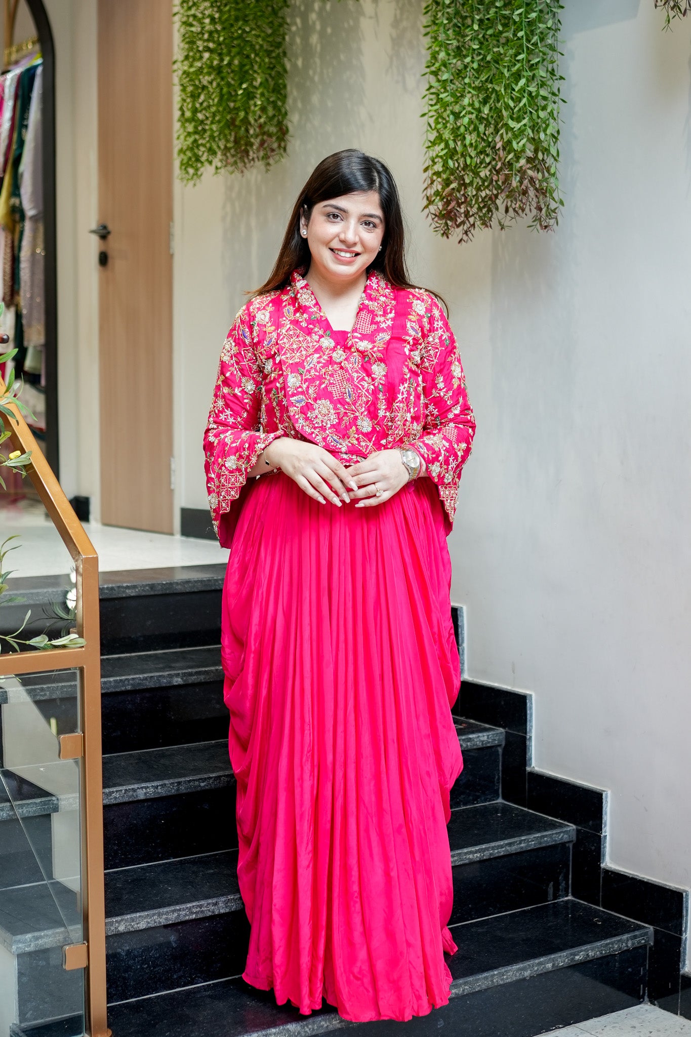 Yamika Embroidered Three Piece Set