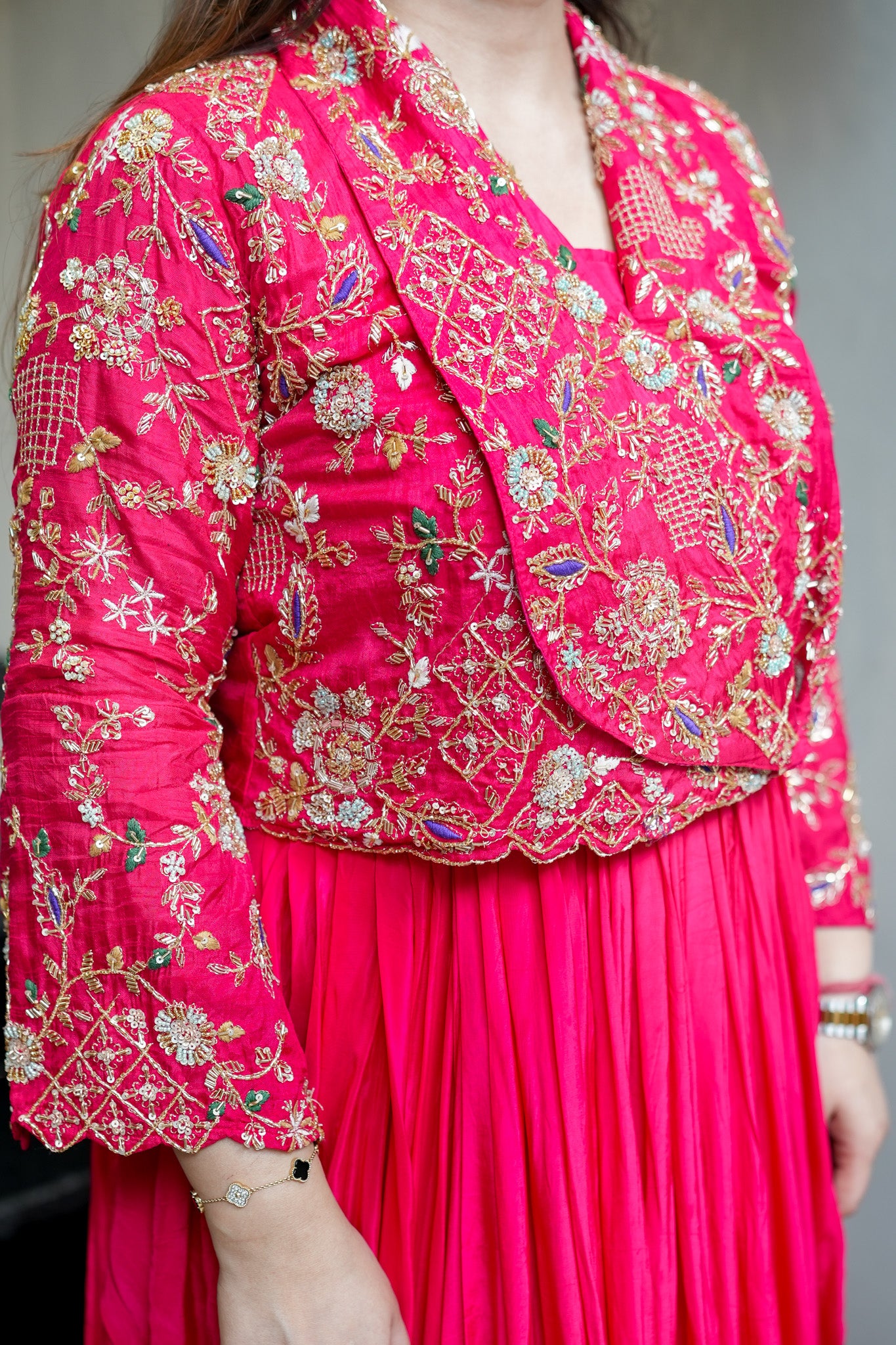 Yamika Embroidered Three Piece Set