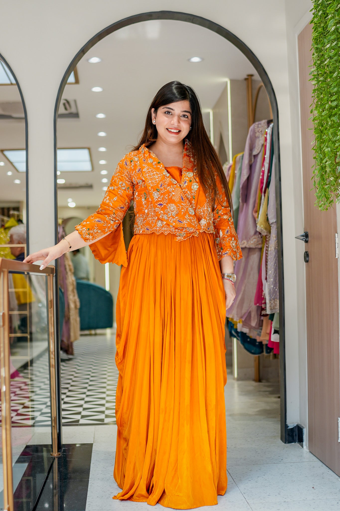 Yamika Embroidered Three Piece Set