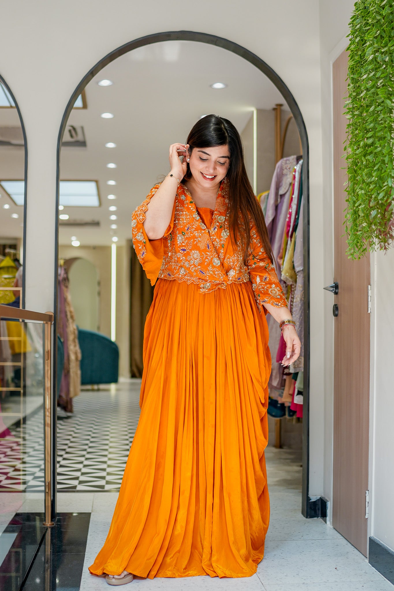 Yamika Embroidered Three Piece Set