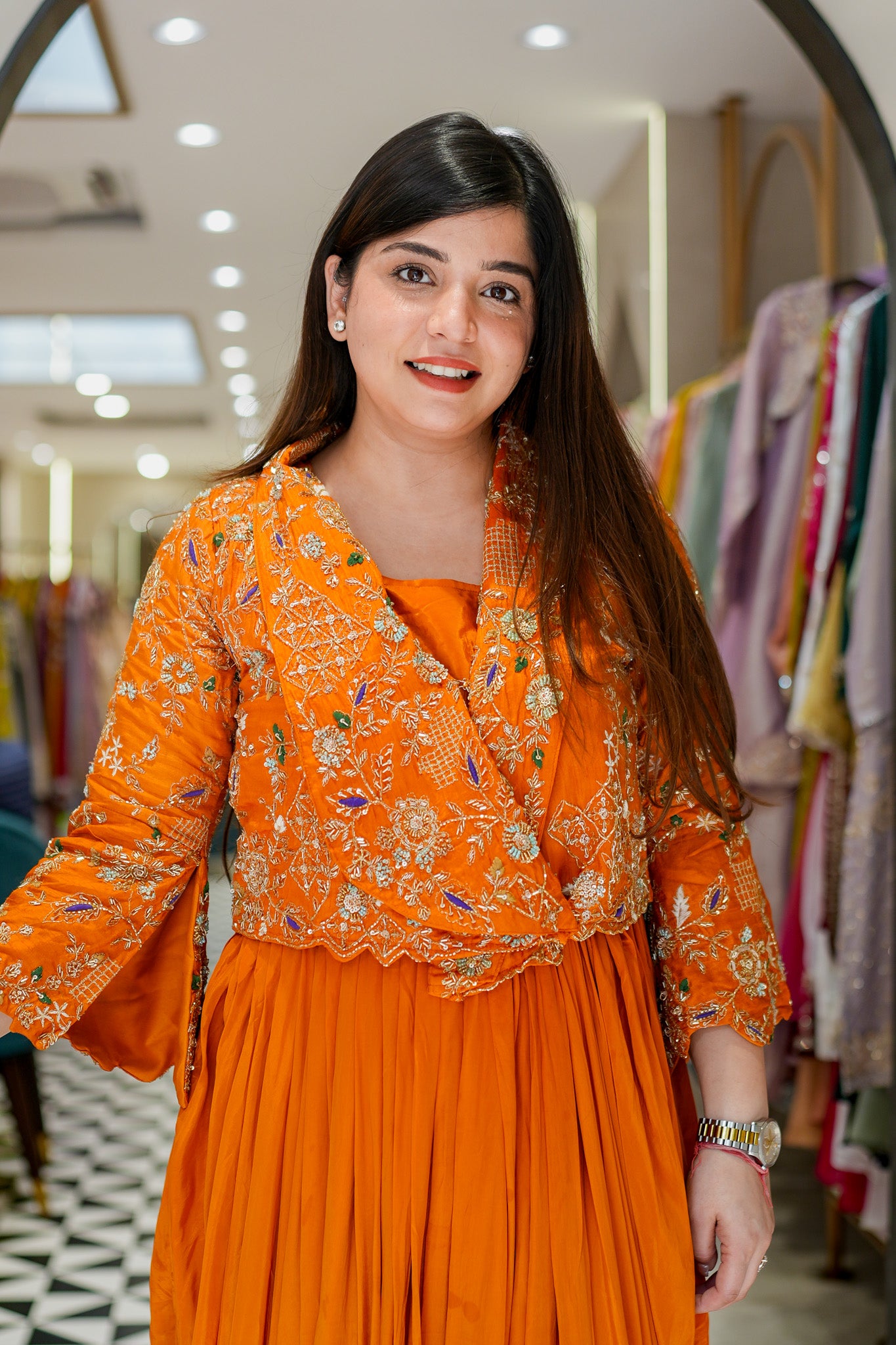 Yamika Embroidered Three Piece Set