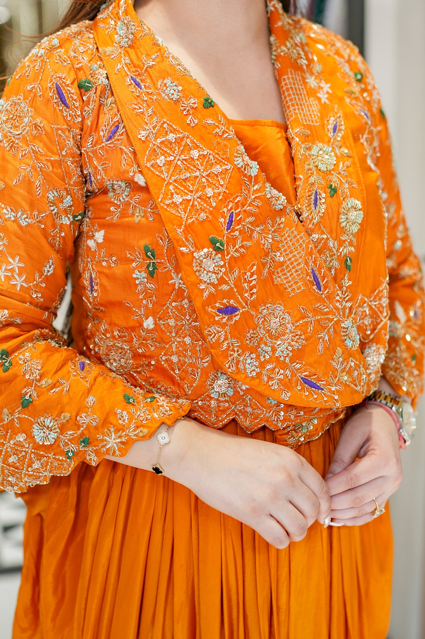 Yamika Embroidered Three Piece Set