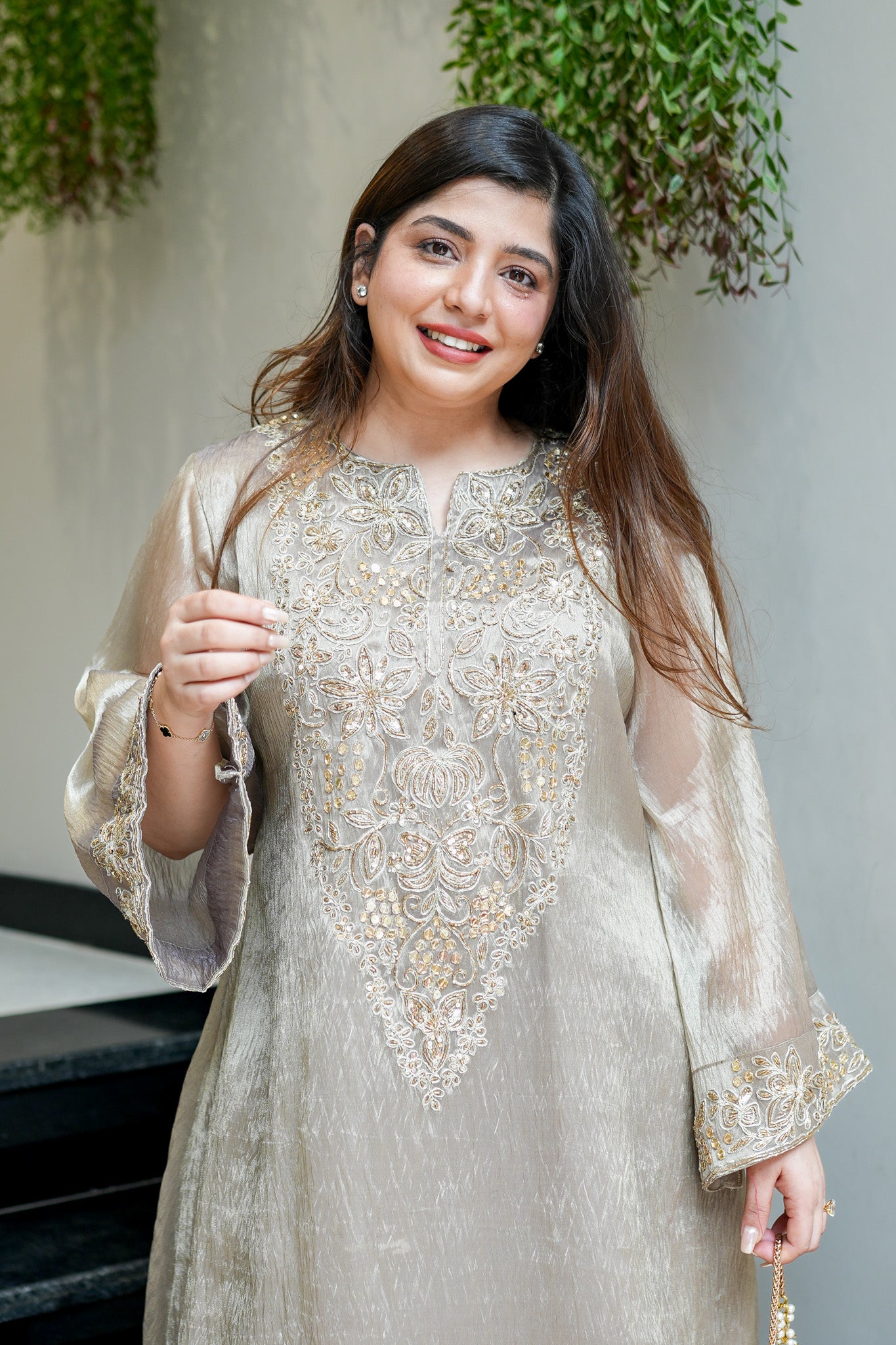 Risha Hand Embroidered Co ord Set