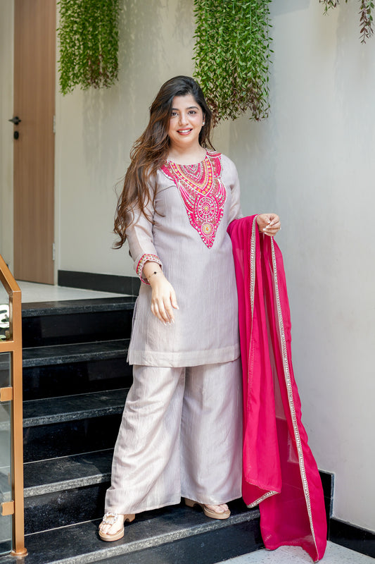 Nafiza Embroidered Suit Set