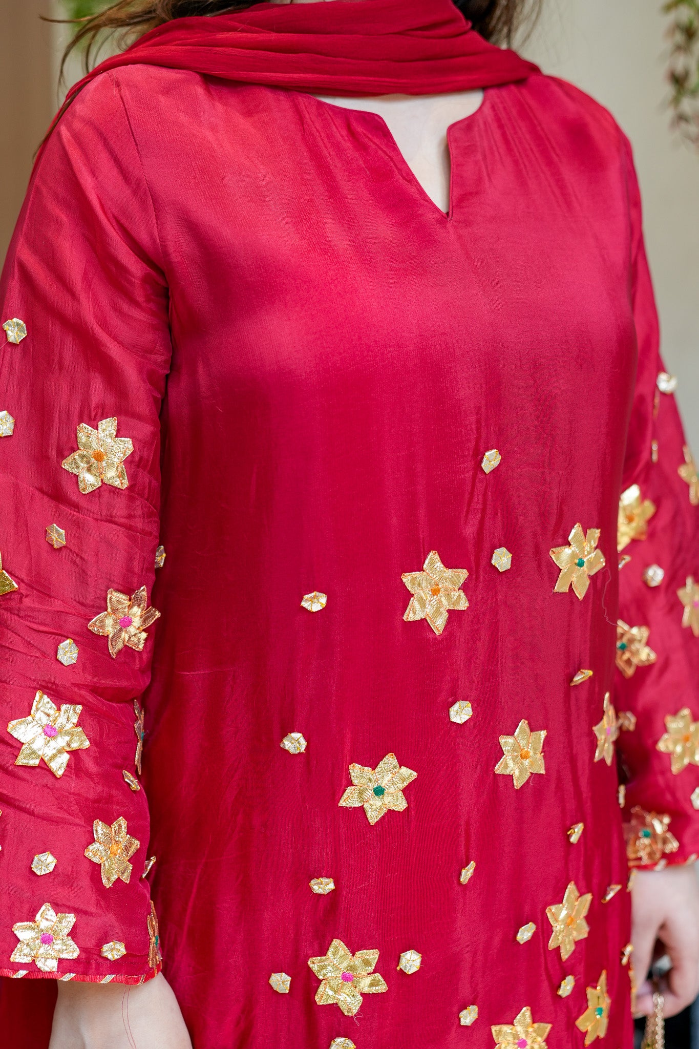 Pravya Gotta Detailing Farshi Salwar Set