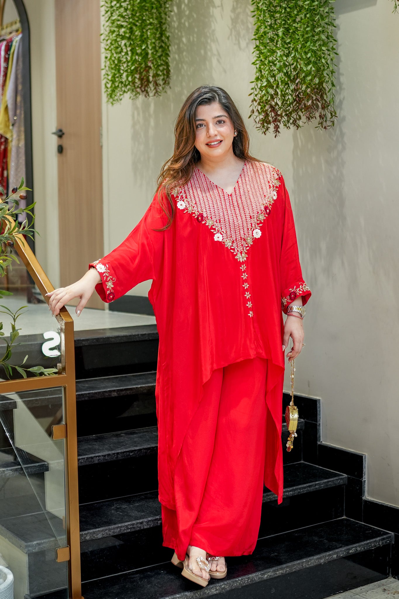 Zivya Embroidered Co ord Set
