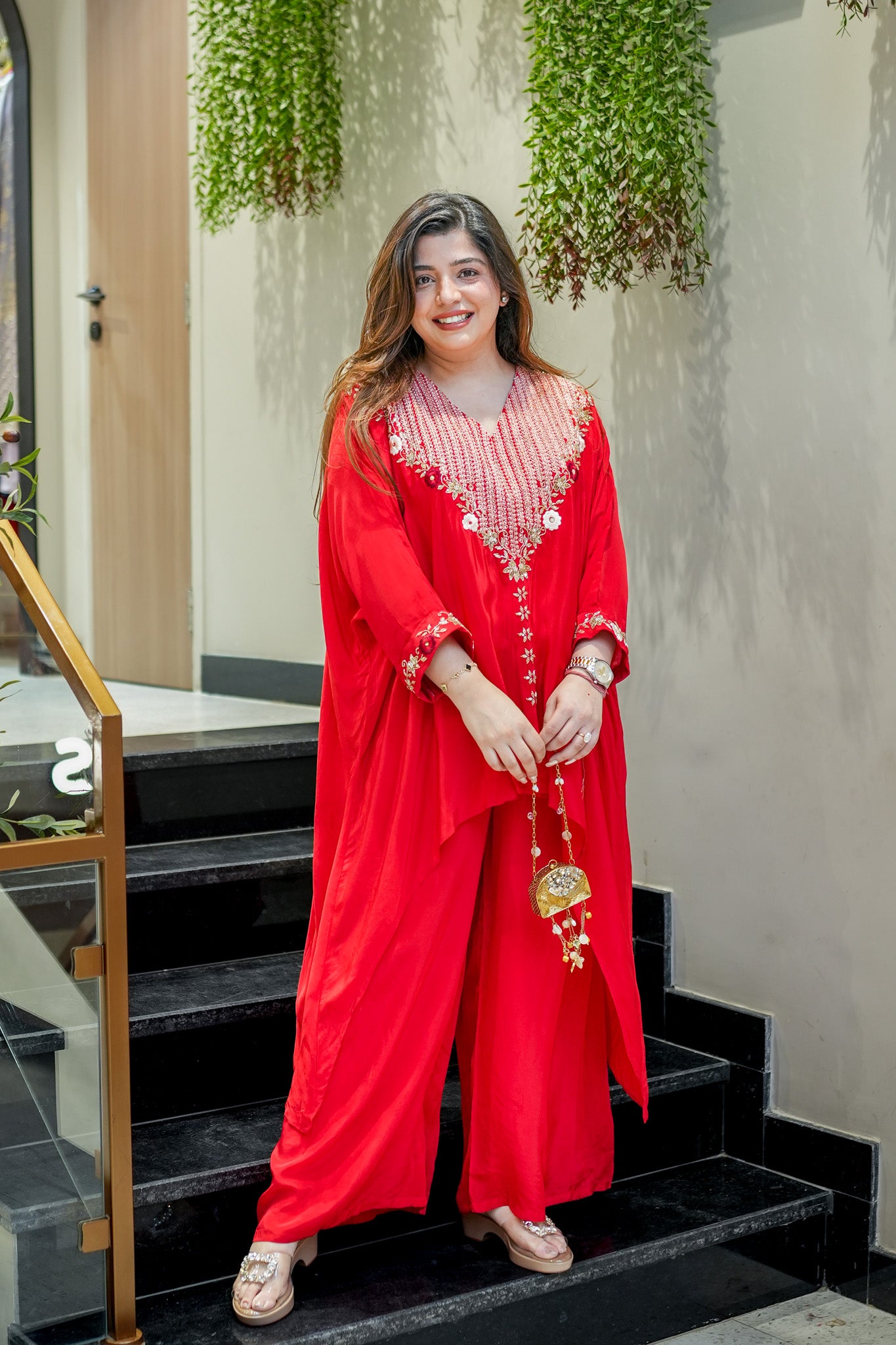 Zivya Embroidered Co ord Set
