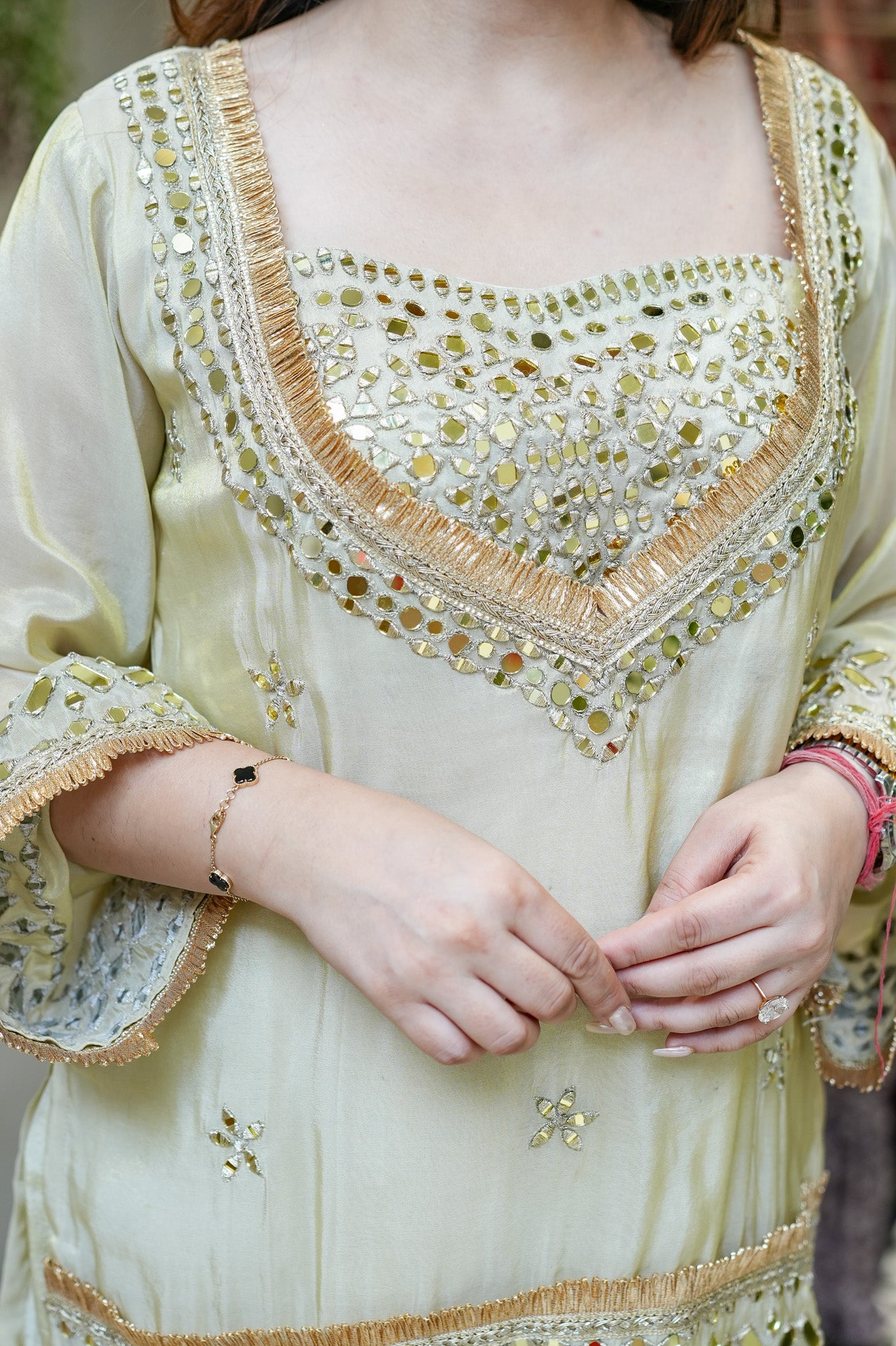 Anvitha Mirror Detailing Co ord Set
