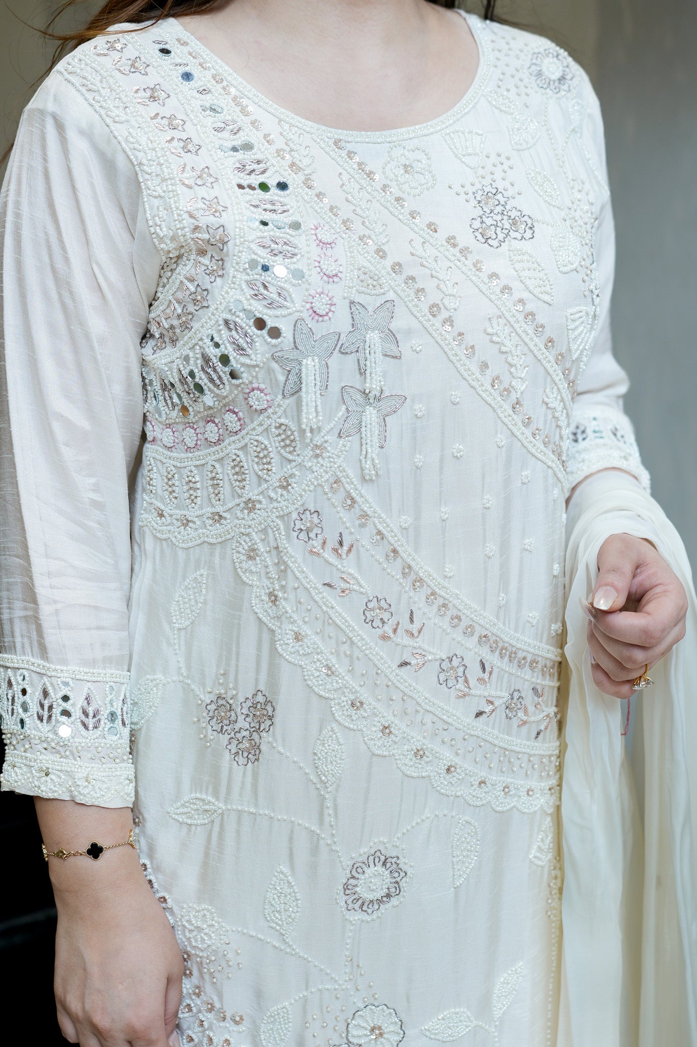 Neyara Embroidered Upside Down Suit Set
