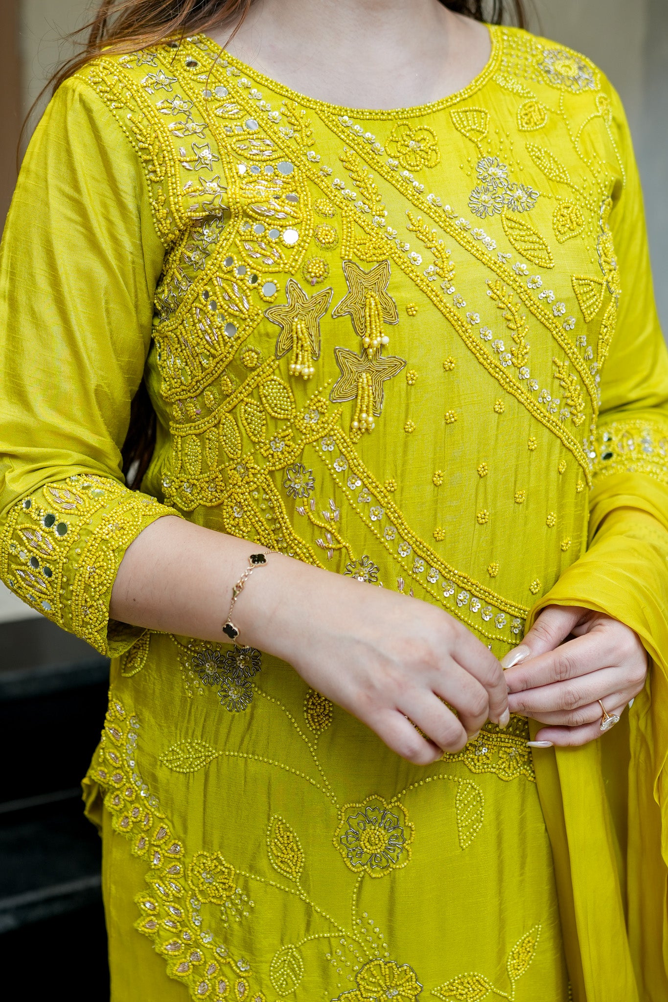 Neyara Embroidered Upside Down Suit Set