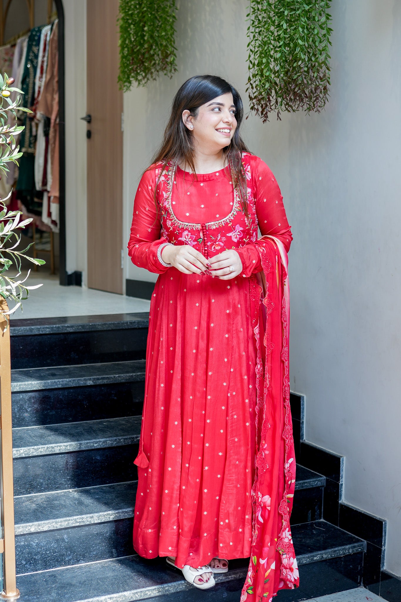 Aira Embroidered Anarkali Suit Set